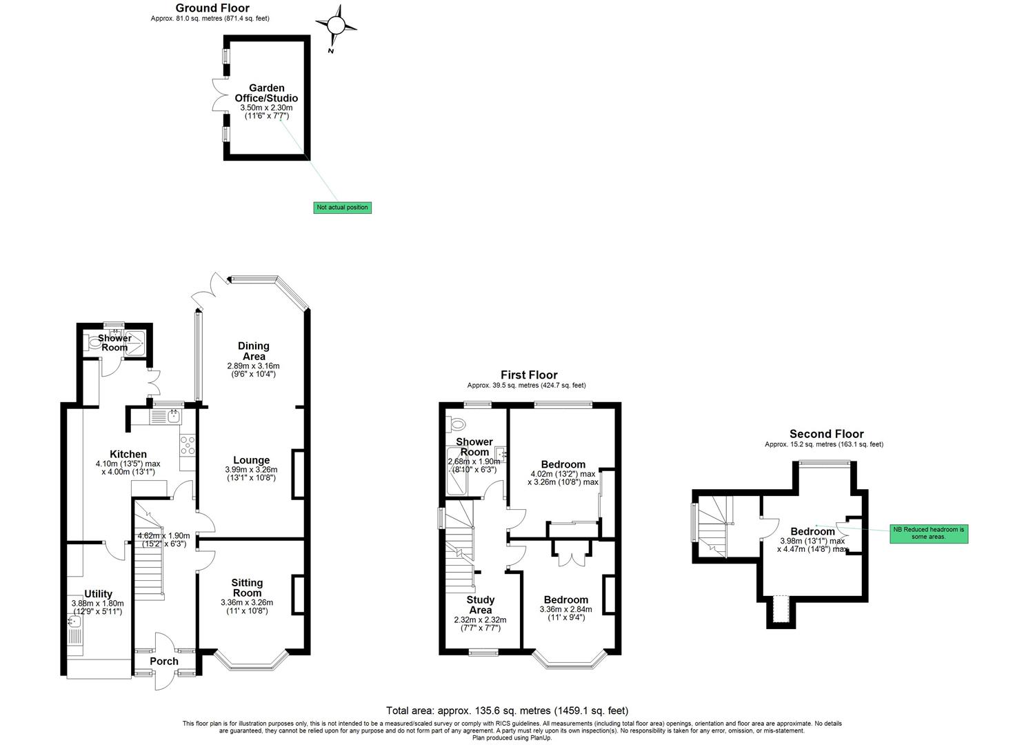 3 bed semi-detached house for sale in Solihull Road, Solihull - Property floorplan