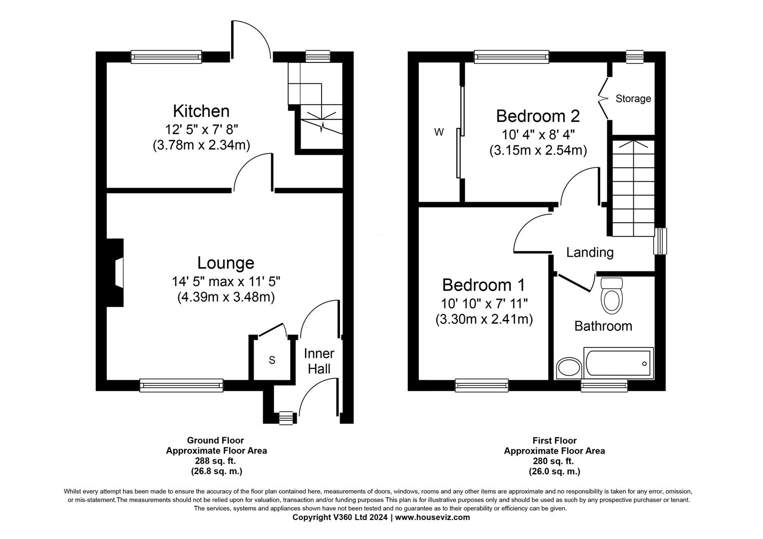 2 bed terraced house for sale in Pool Farm Road, Birmingham - Property floorplan