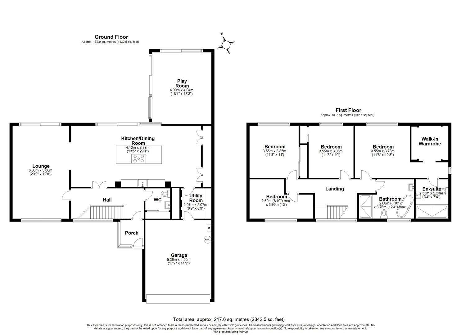 4 bed detached house for sale in Radford Rise, Solihull - Property floorplan