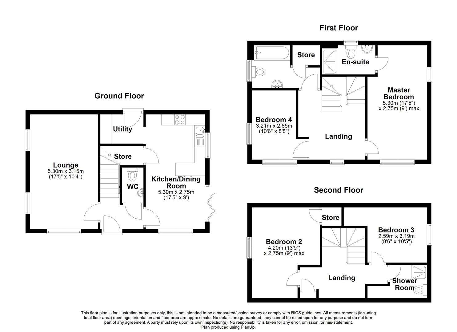 4 bed detached house for sale in Stratford Road, Solihull - Property floorplan