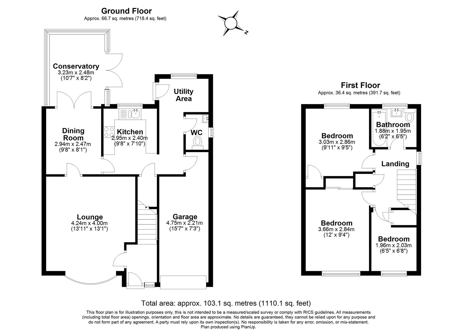 3 bed detached house for sale in Pensham Croft, Solihull - Property floorplan