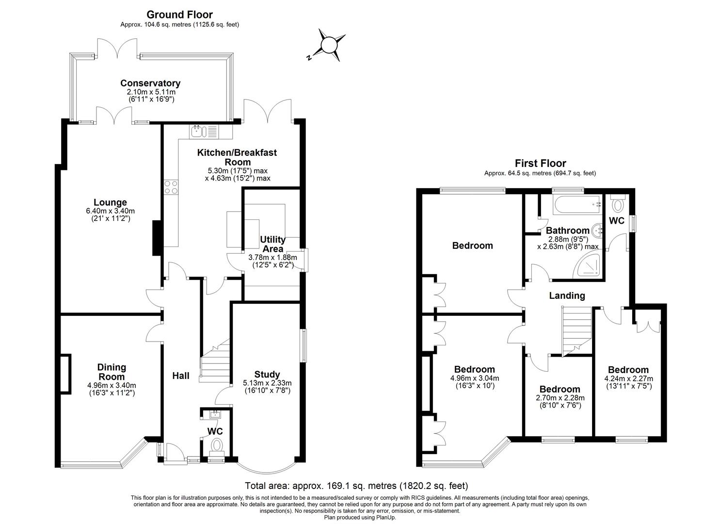 4 bed semi-detached house for sale in Station Road, Solihull - Property floorplan
