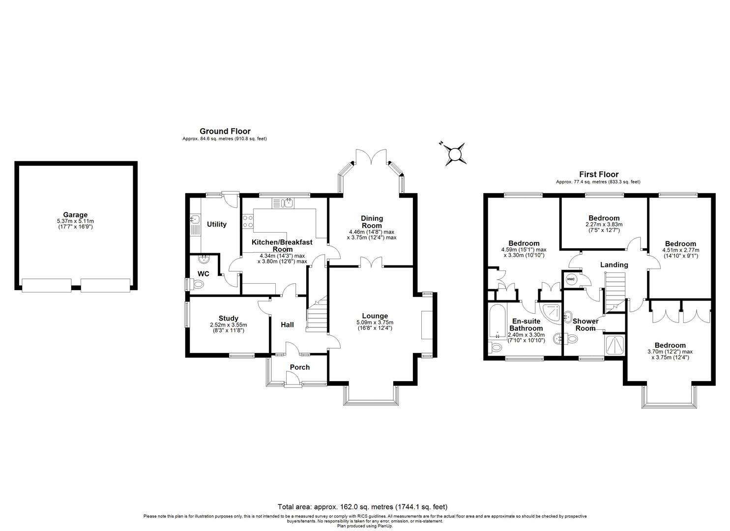 4 bed detached house for sale in Woodstock Crescent, Dorridge - Property floorplan