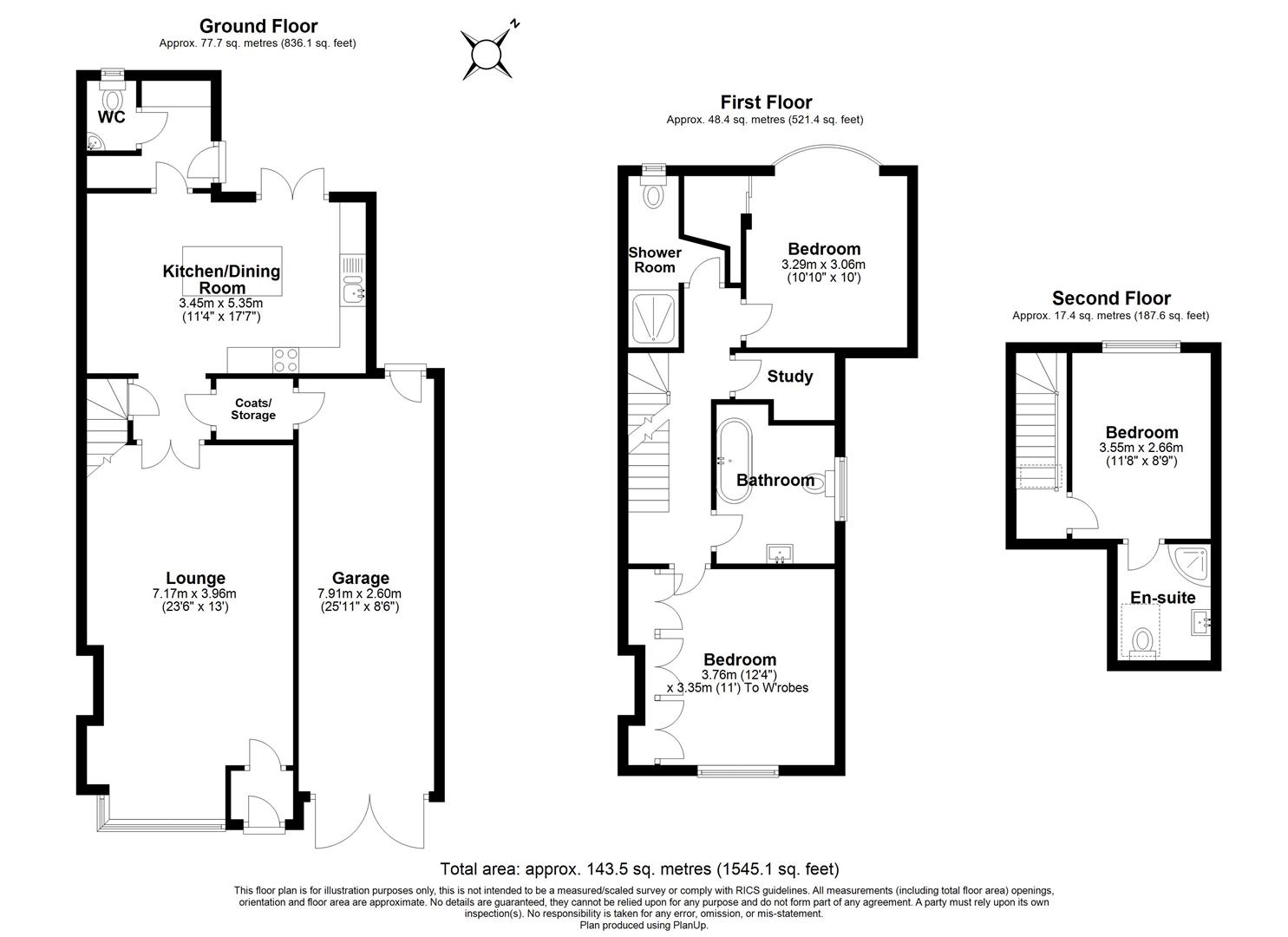 3 bed semi-detached house for sale in Aylesbury Road, Solihull - Property floorplan