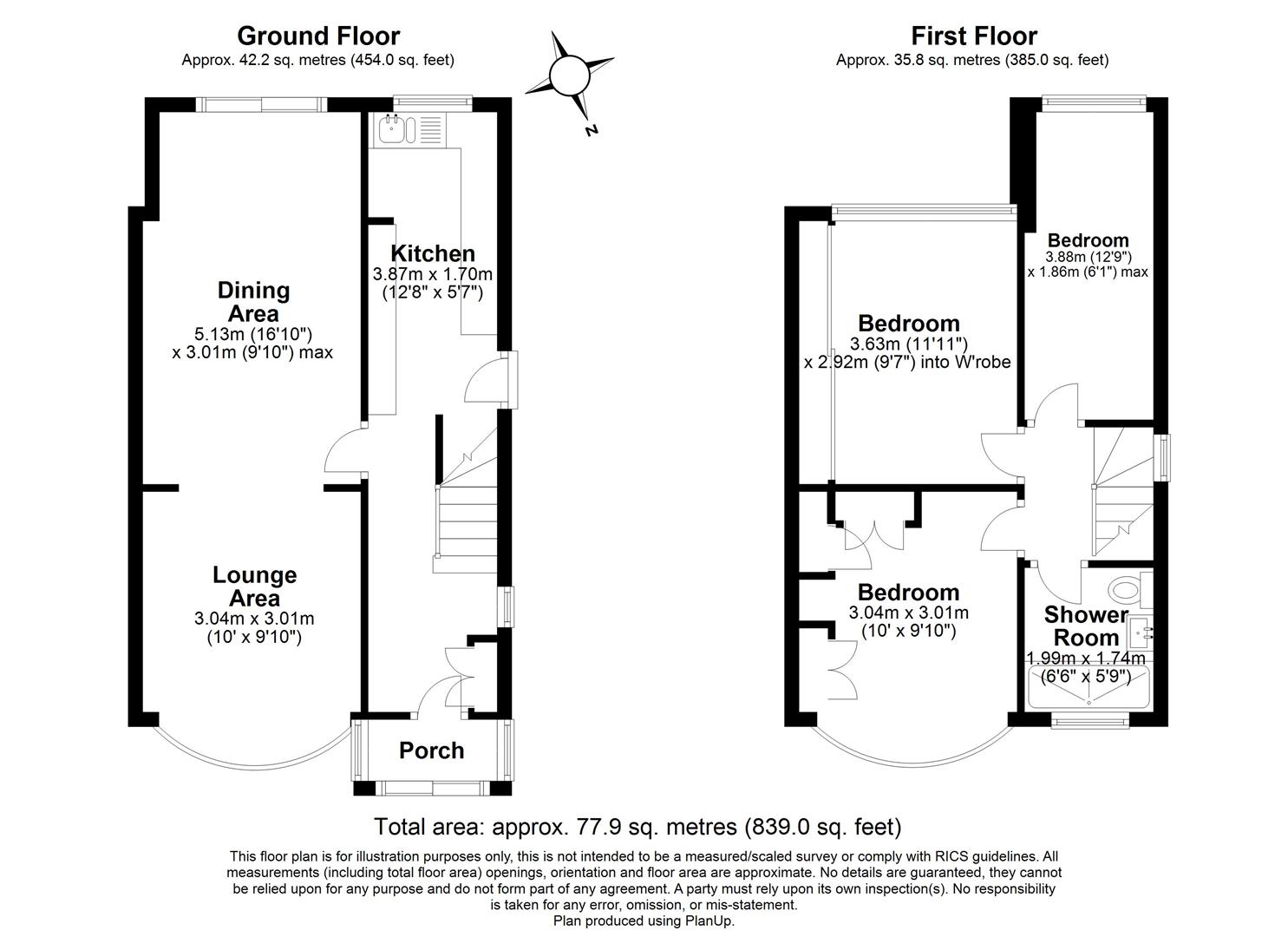 3 bed semi-detached house for sale in Wichnor Road, Solihull - Property floorplan