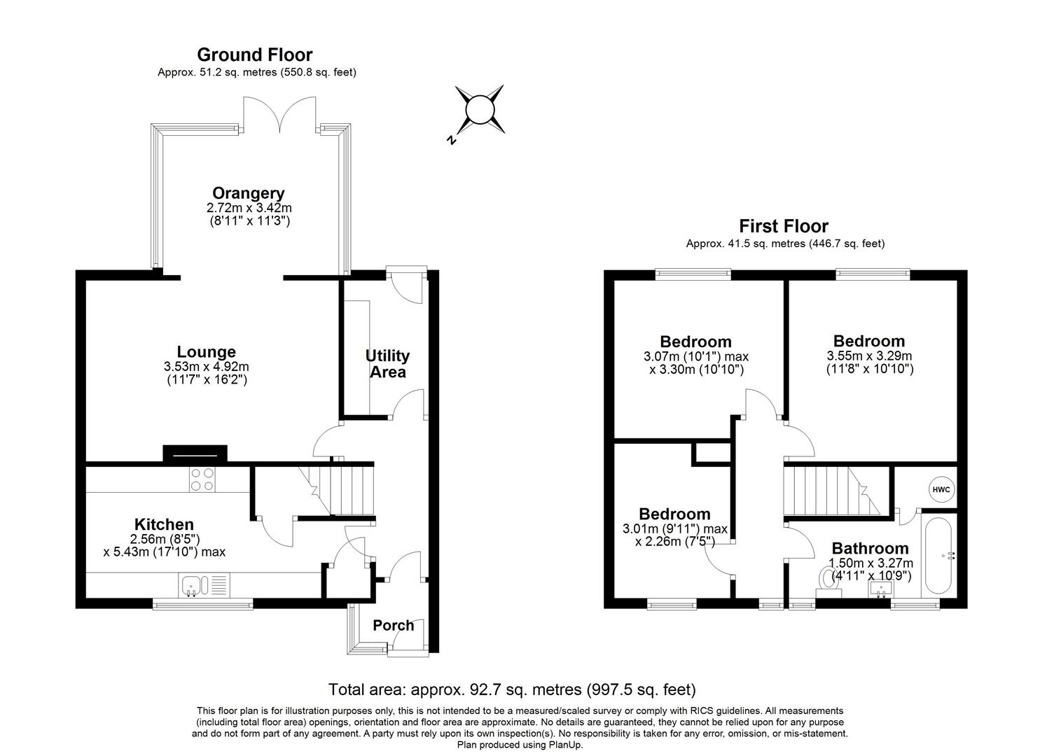 3 bed end of terrace house for sale in Oak Lane, Solihull - Property floorplan