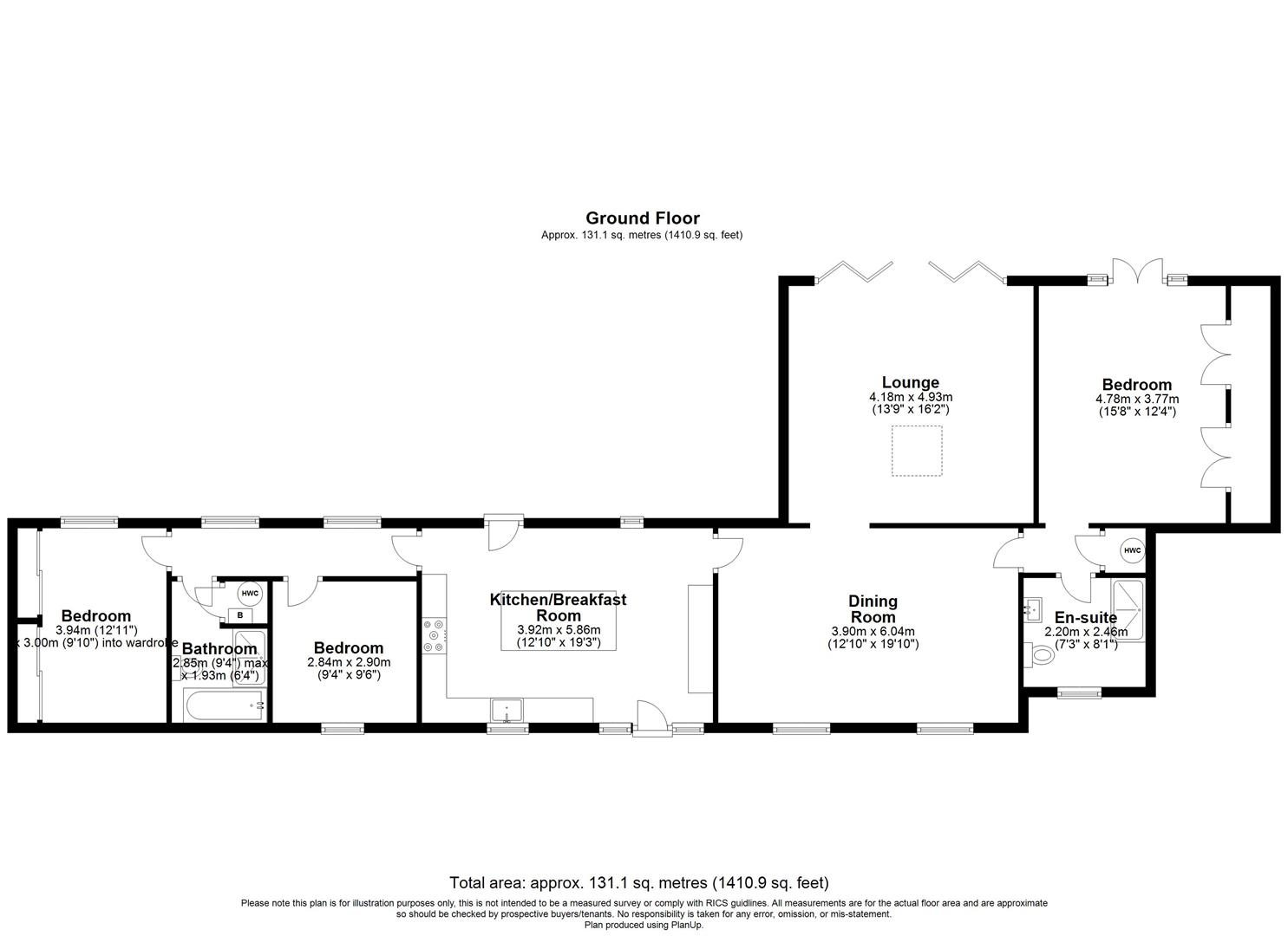 3 bed barn conversion for sale in Great Pinley Barns, Claverdon - Property floorplan