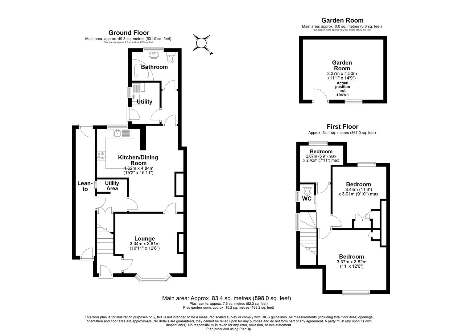 3 bed semi-detached house for sale in Widney Road, Bentley Heath - Property floorplan
