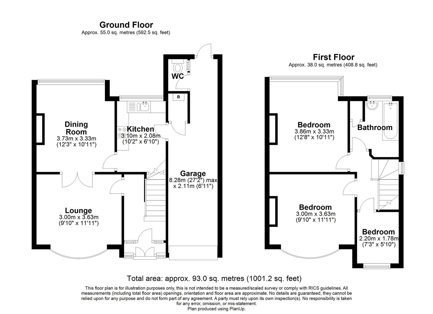 3 bed semi-detached house to rent in Wagon Lane, Solihull - Property floorplan