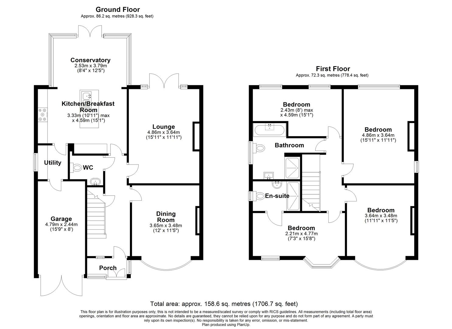 4 bed detached house for sale in Westbourne Road, Solihull - Property floorplan