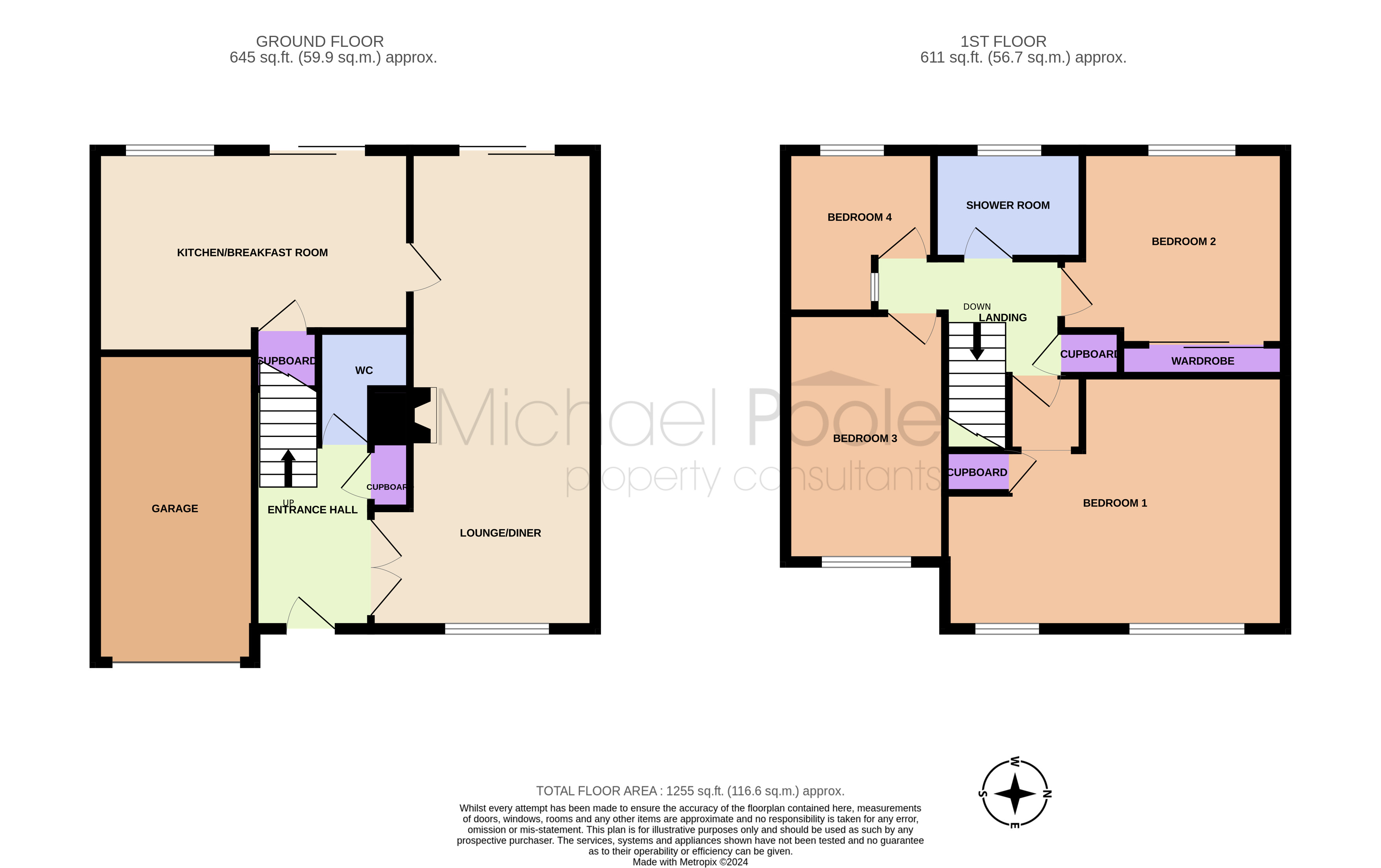 4 bed house for sale in Watton Close, South Fens - Property floorplan