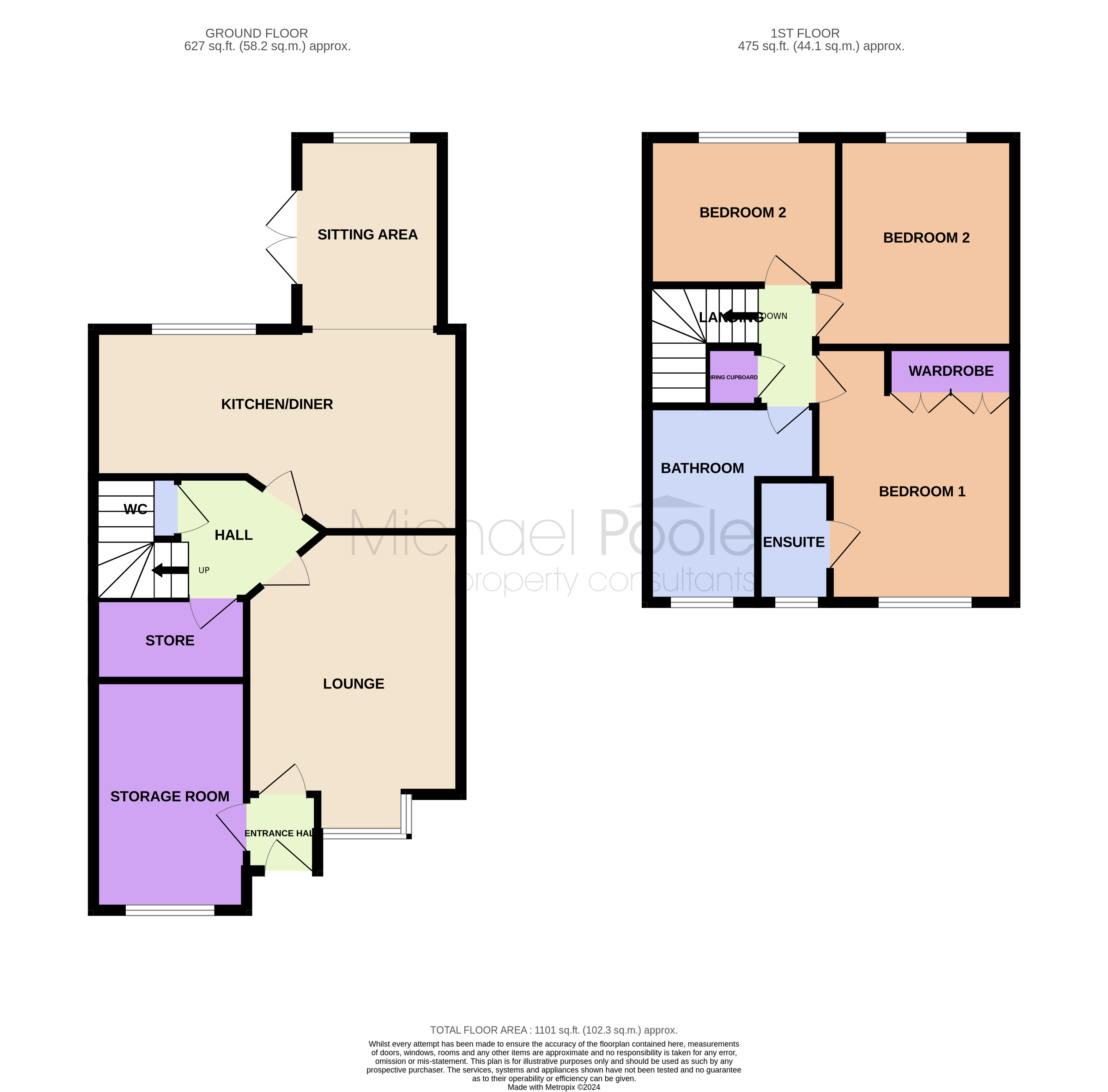 3 bed house for sale in Chaucer Close, Billingham - Property floorplan