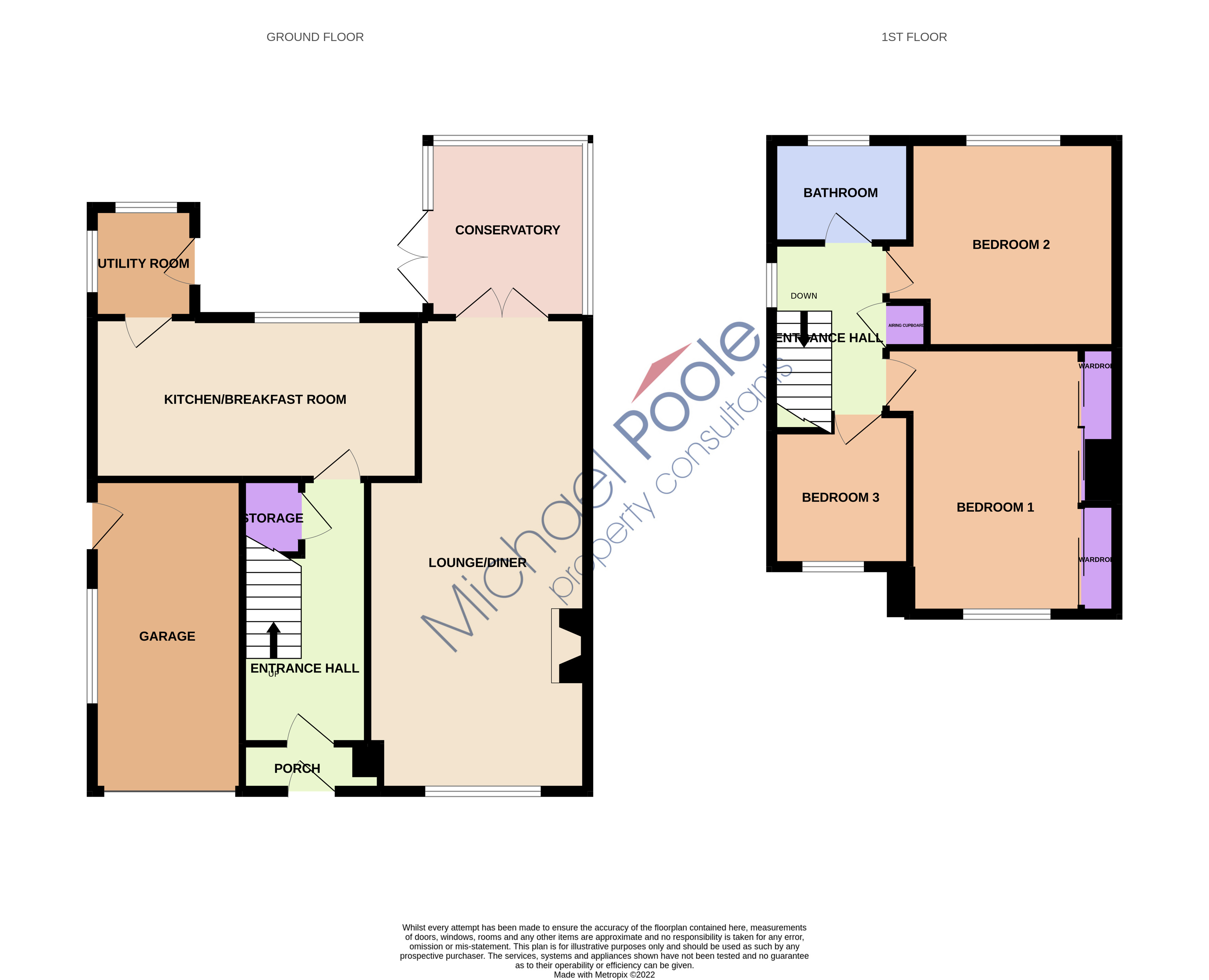 3 bed house for sale in Wolviston Court, Billingham - Property floorplan