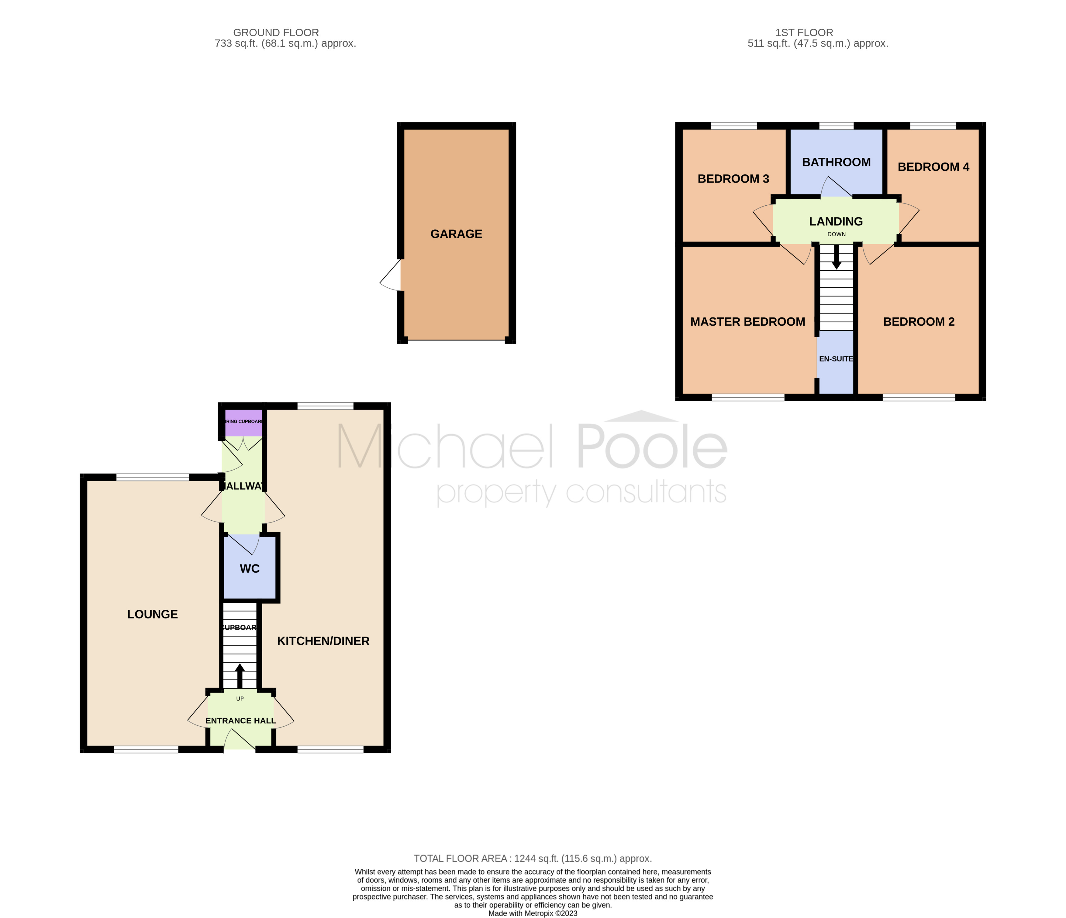 4 bed house for sale in Brandon Close, Billingham - Property floorplan