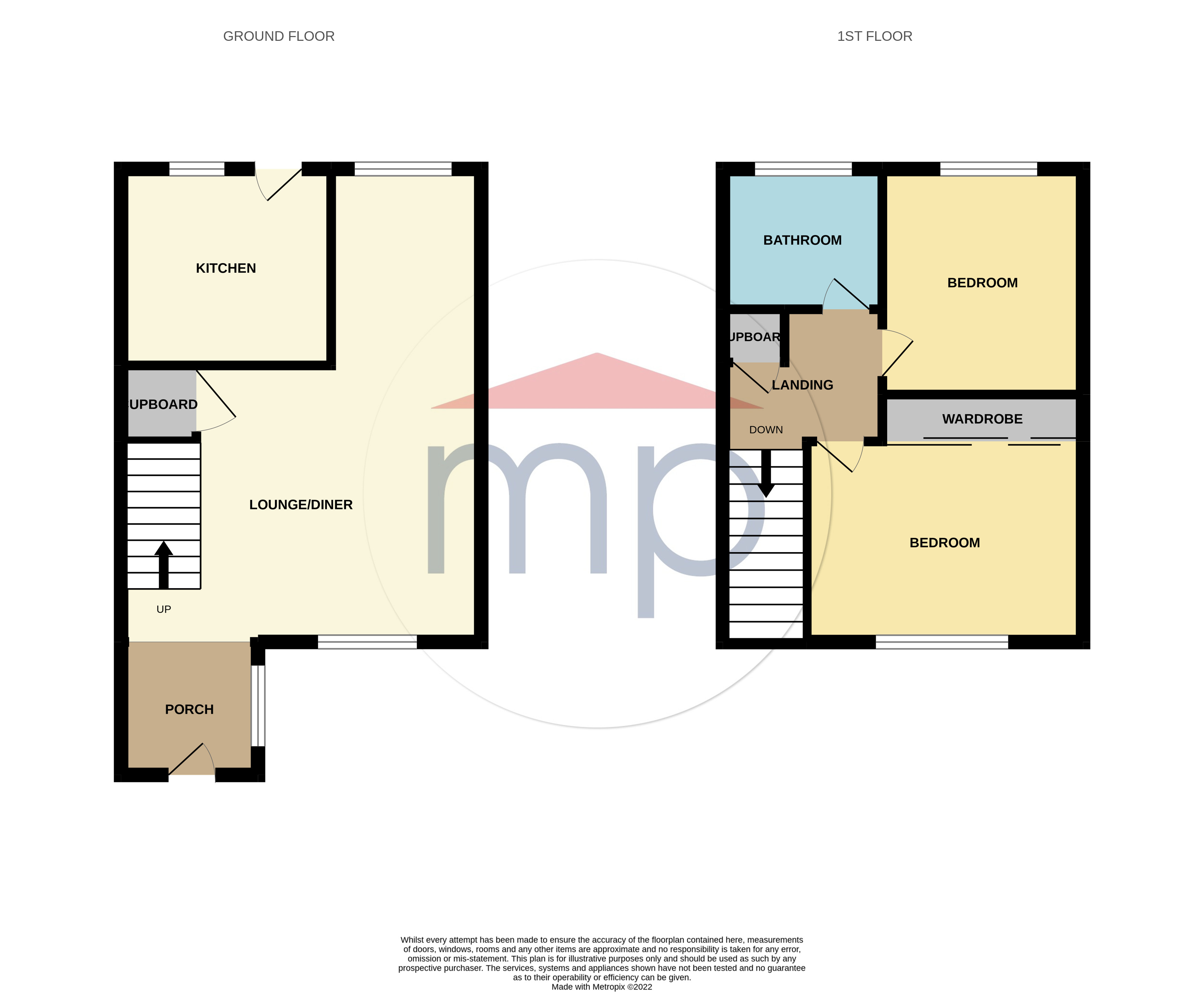 2 bed house to rent in West View Close, Eaglescliffe - Property floorplan