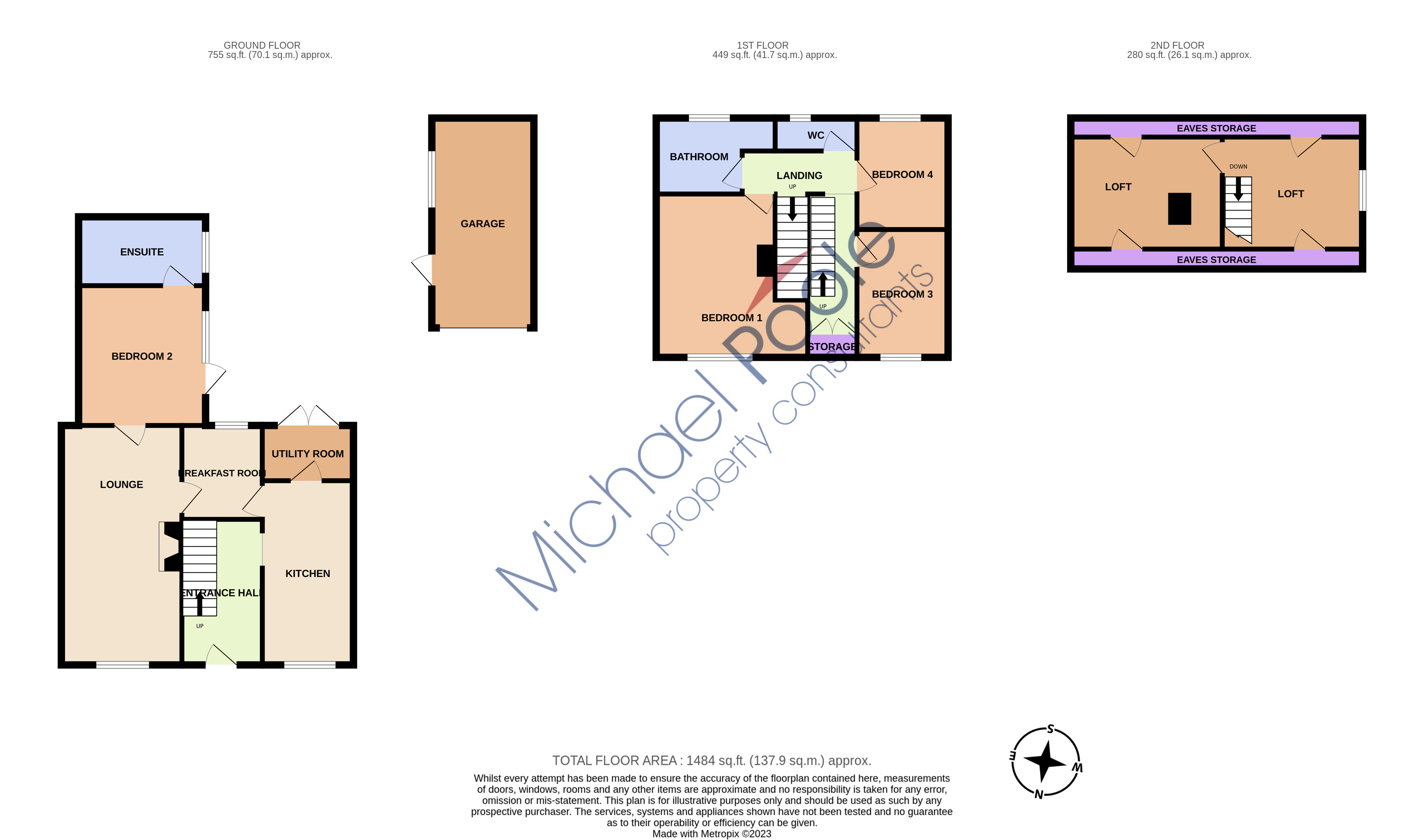 4 bed house for sale in Braemar Road, Billingham - Property floorplan