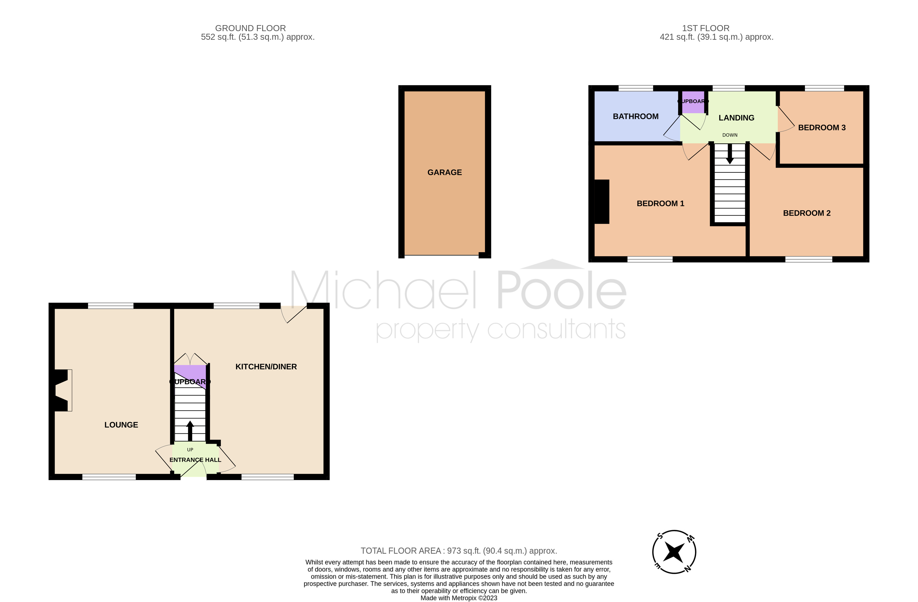 3 bed house for sale in Station Crescent, Billingham - Property floorplan