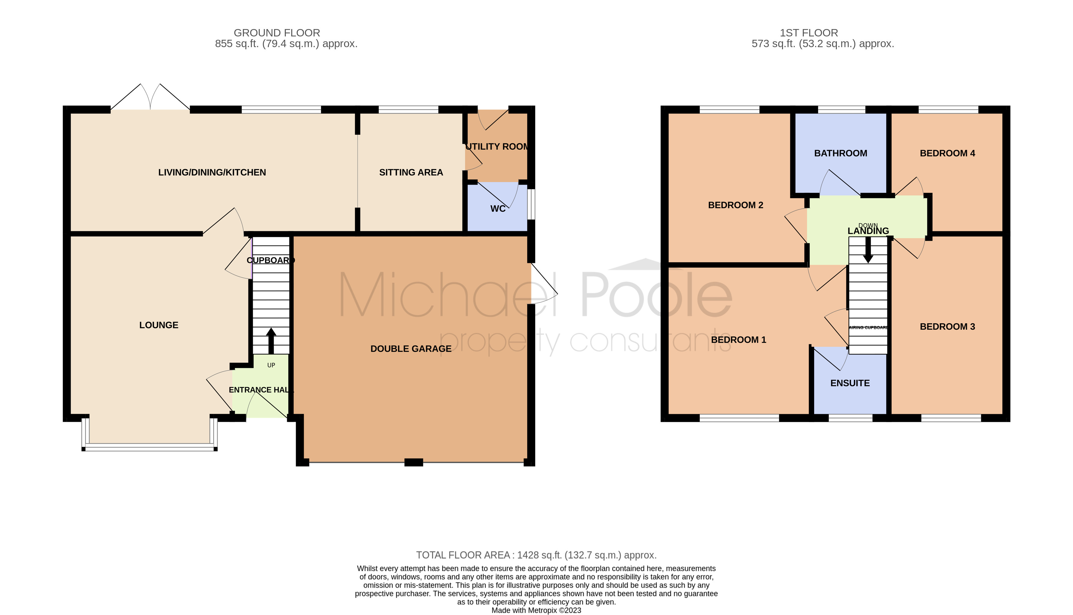 4 bed house for sale in Haydon Green, Billingham - Property floorplan