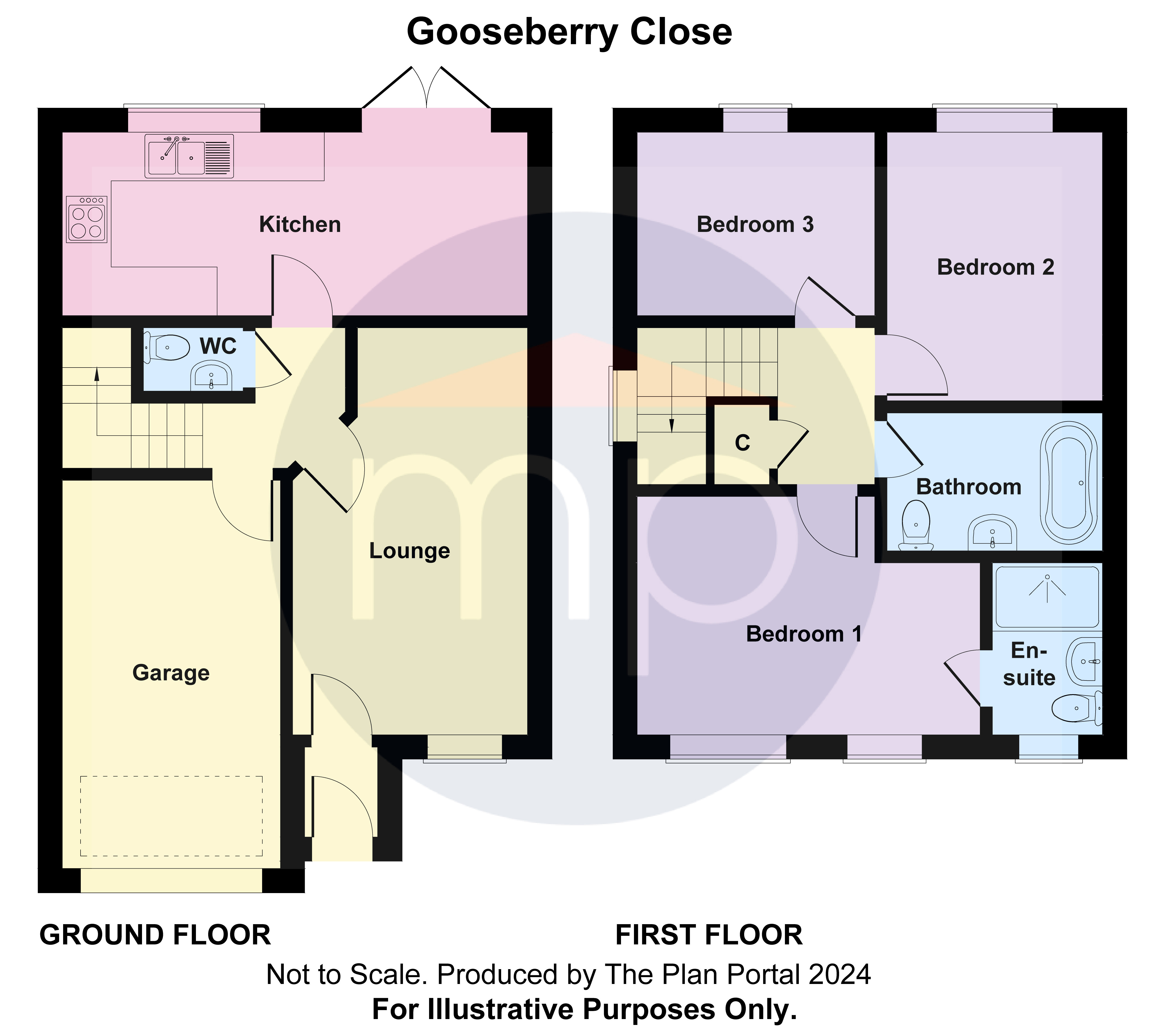 3 bed house for sale in Gooseberry Close, Bishop Cuthbert - Property floorplan