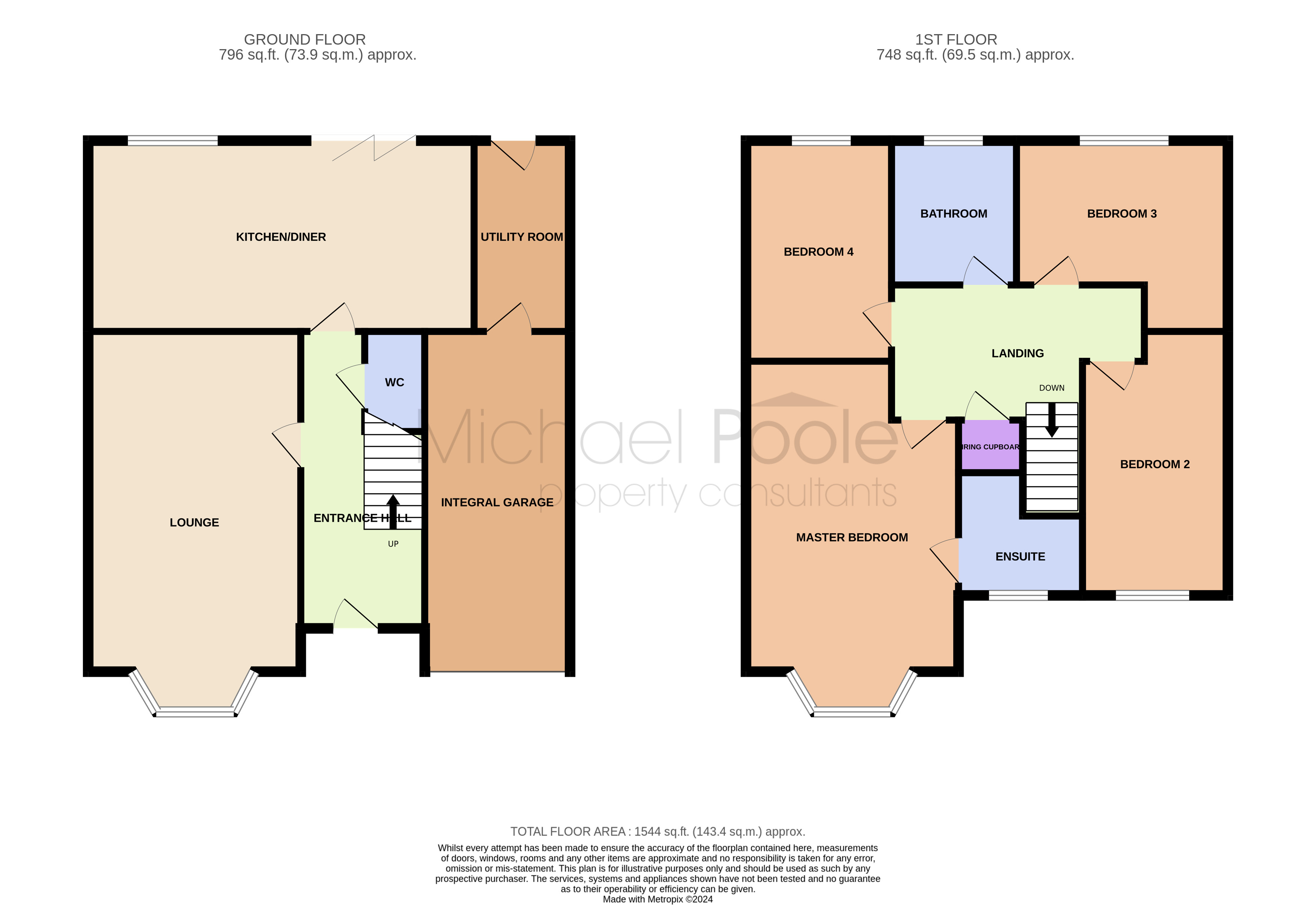 4 bed house for sale in Bloomfield Drive, Wynyard - Property floorplan