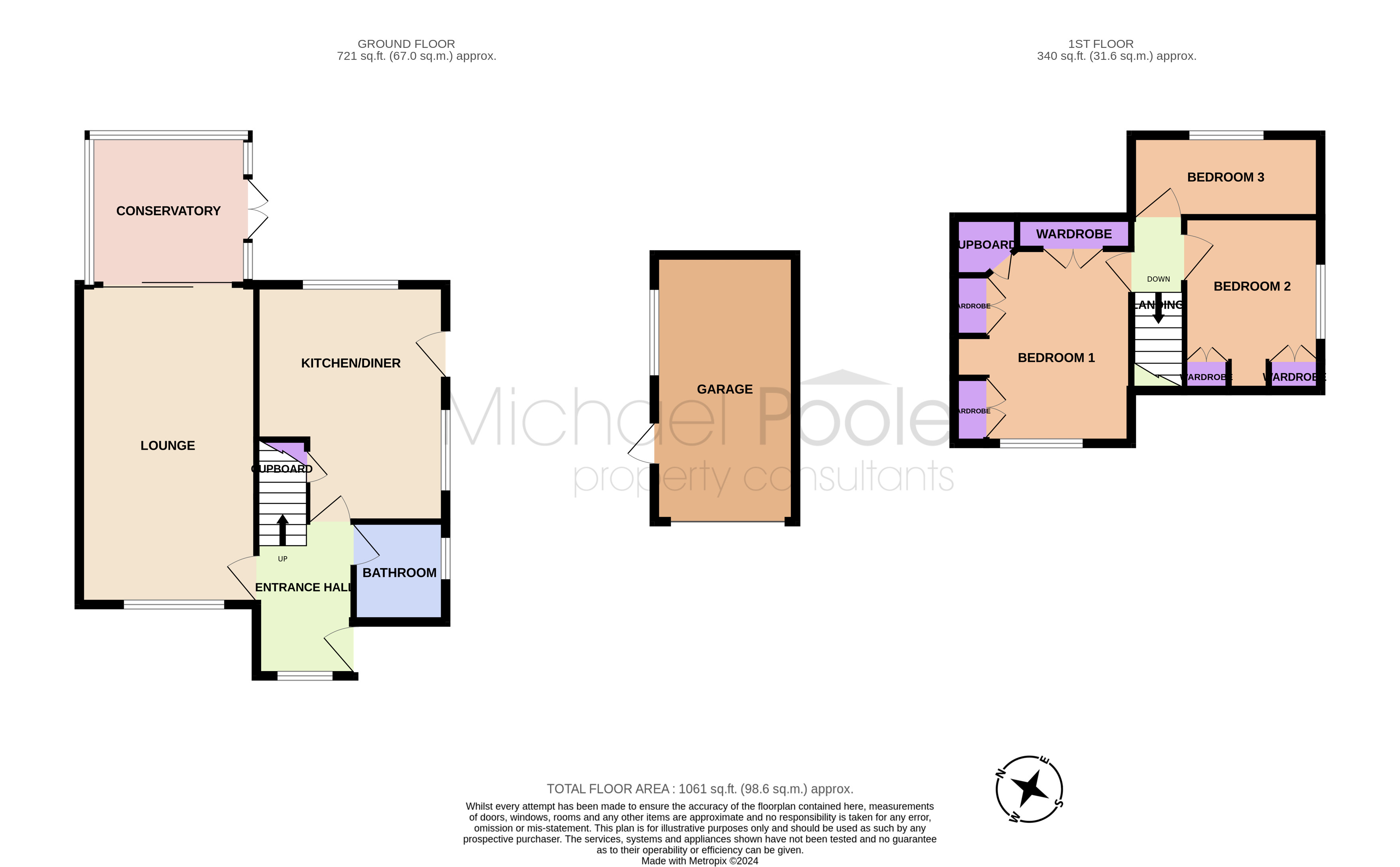3 bed bungalow for sale in Keverstone Grove, Billingham - Property floorplan