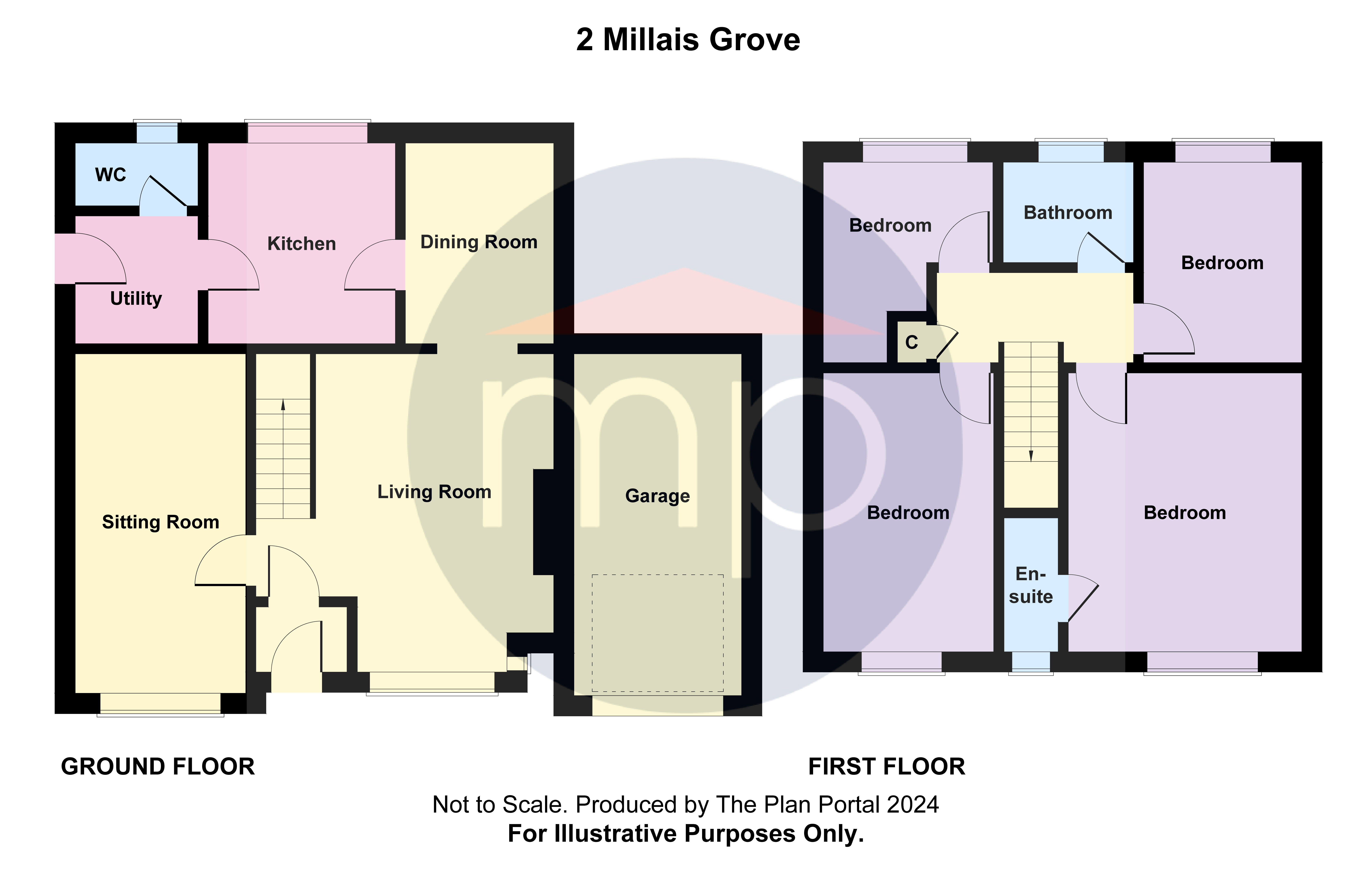 4 bed house for sale in Millais Grove, Wolviston Grange - Property floorplan