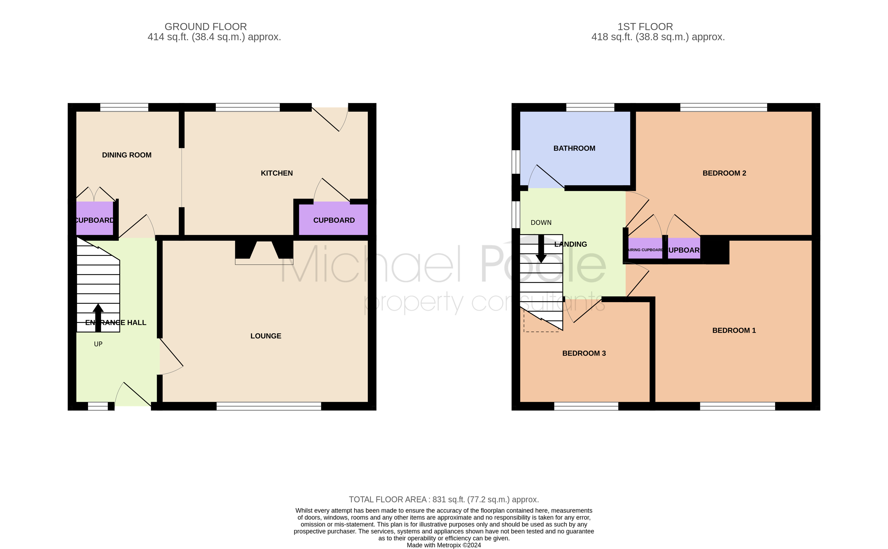 3 bed house for sale in Braemar Road, Billingham - Property floorplan