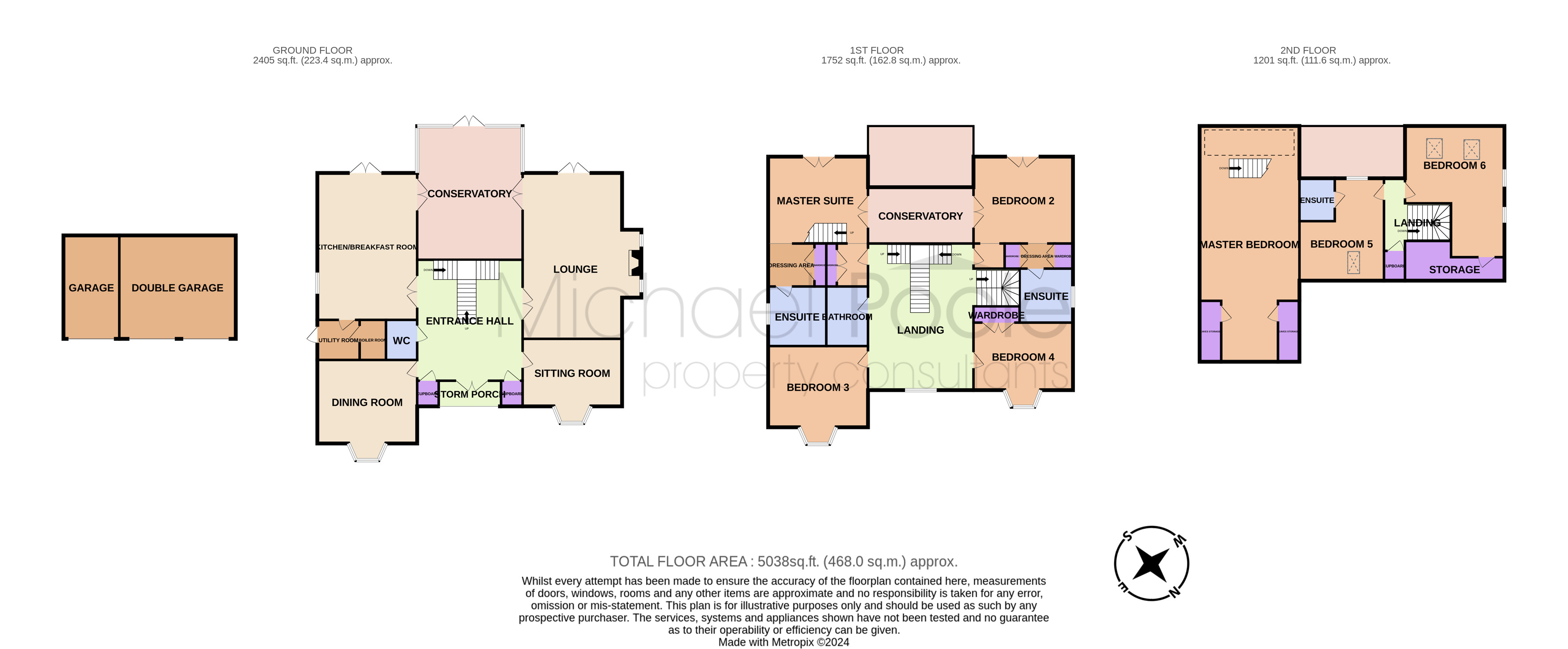 6 bed house for sale in Eshton, Wynyard Woods - Property floorplan
