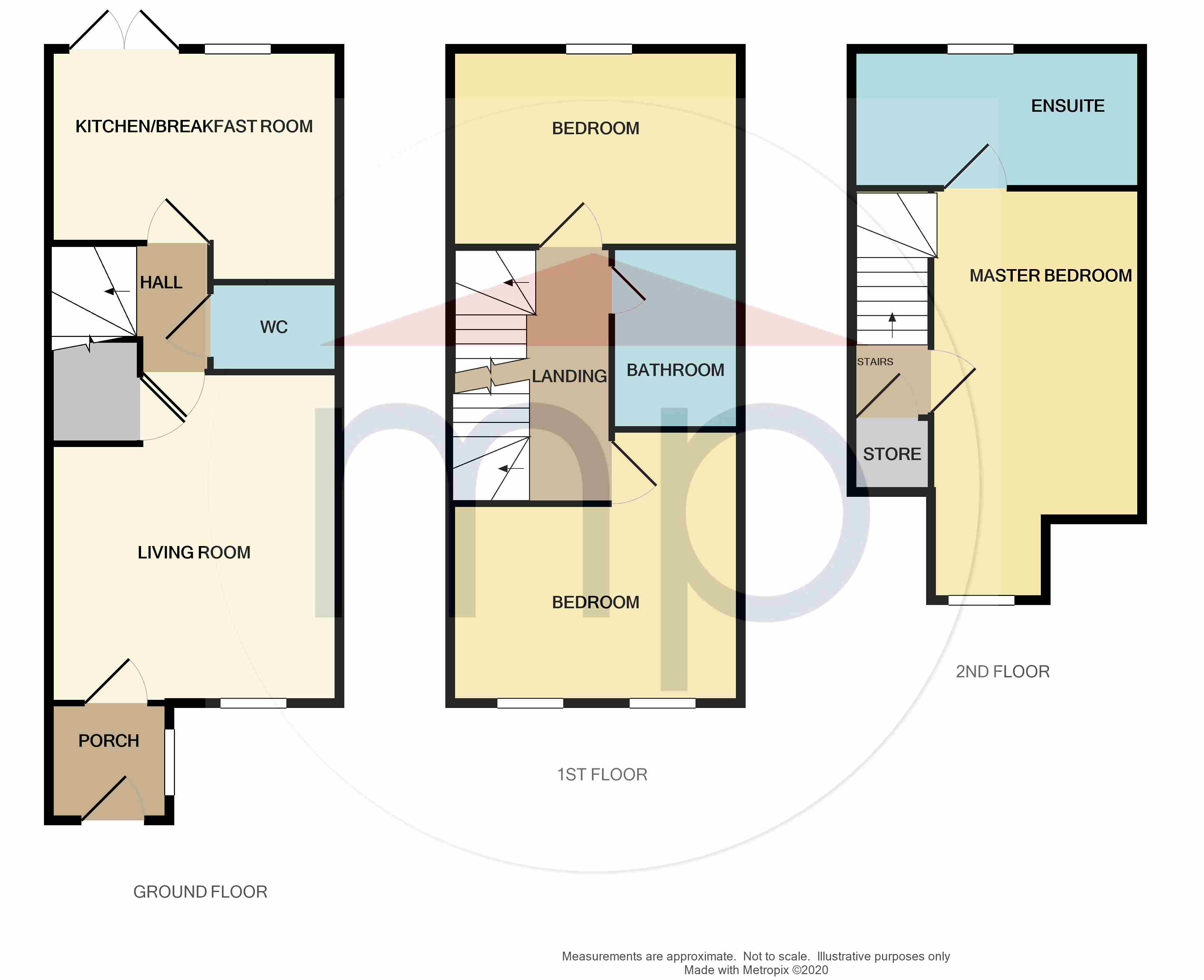 3 bed house to rent in Witton Park, Stockton-on-Tees - Property floorplan