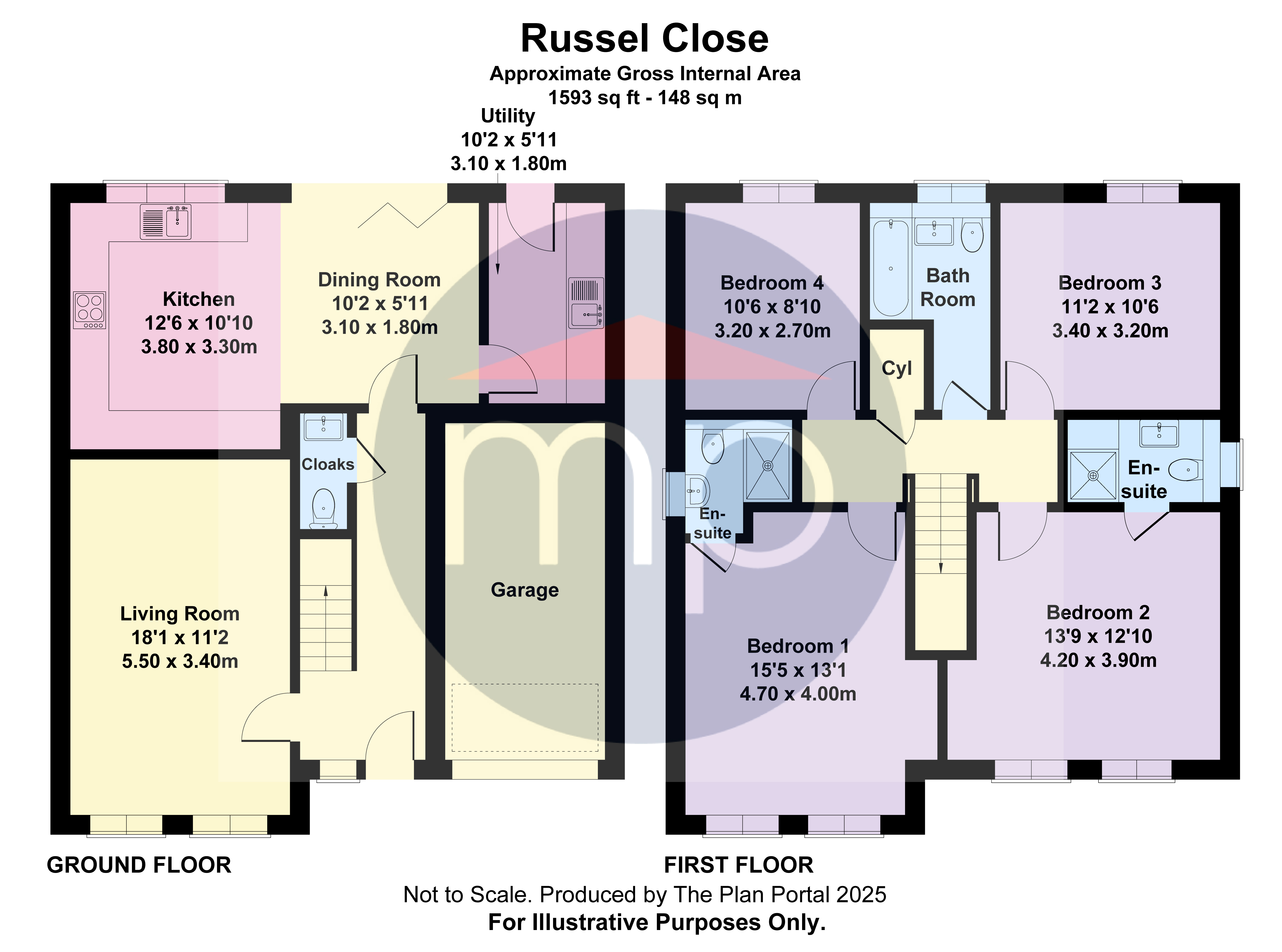 4 bed detached house for sale in Salters Lane, Sedgefield - Property floorplan