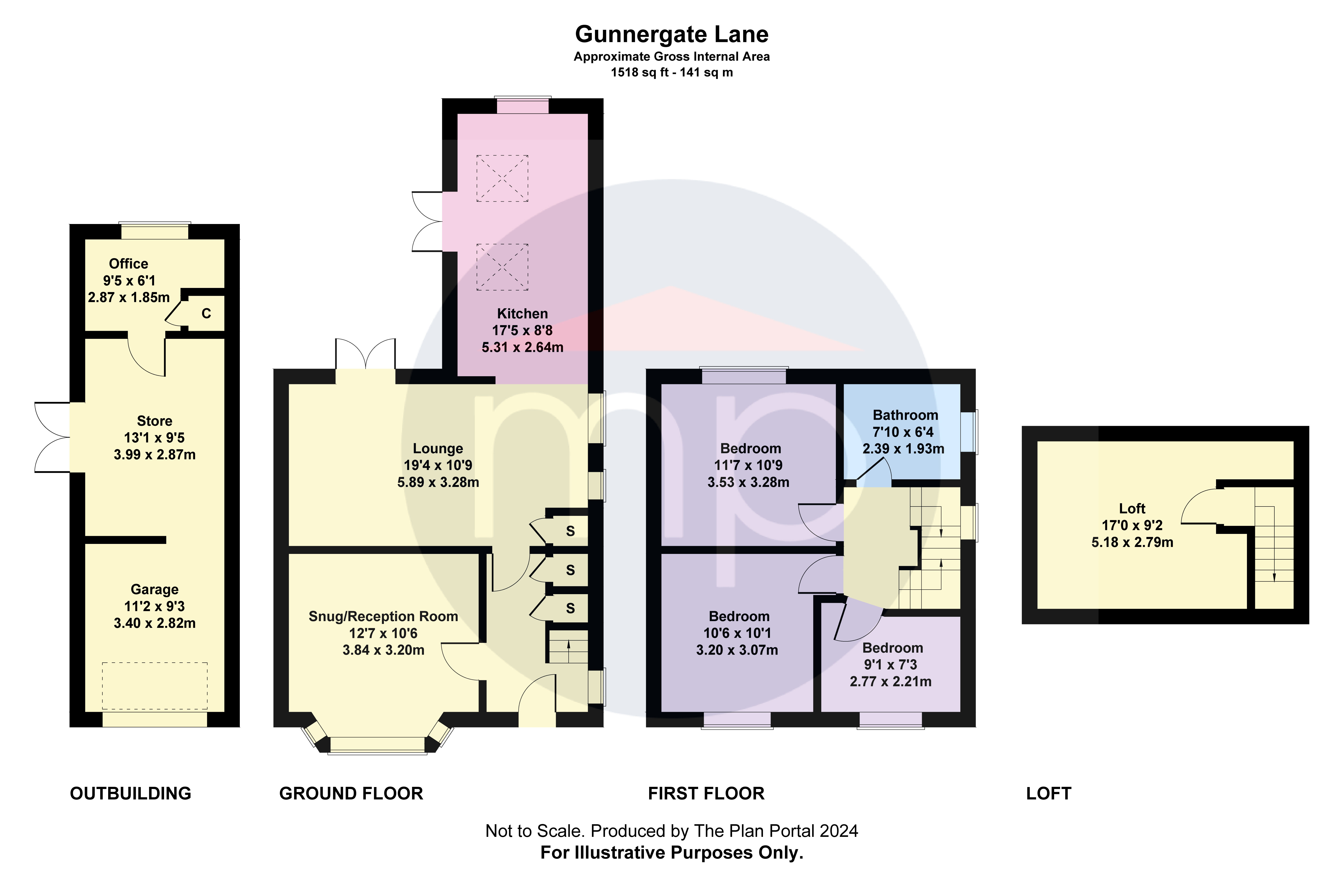 3 bed house for sale in Gunnergate Lane, Marton - Property floorplan