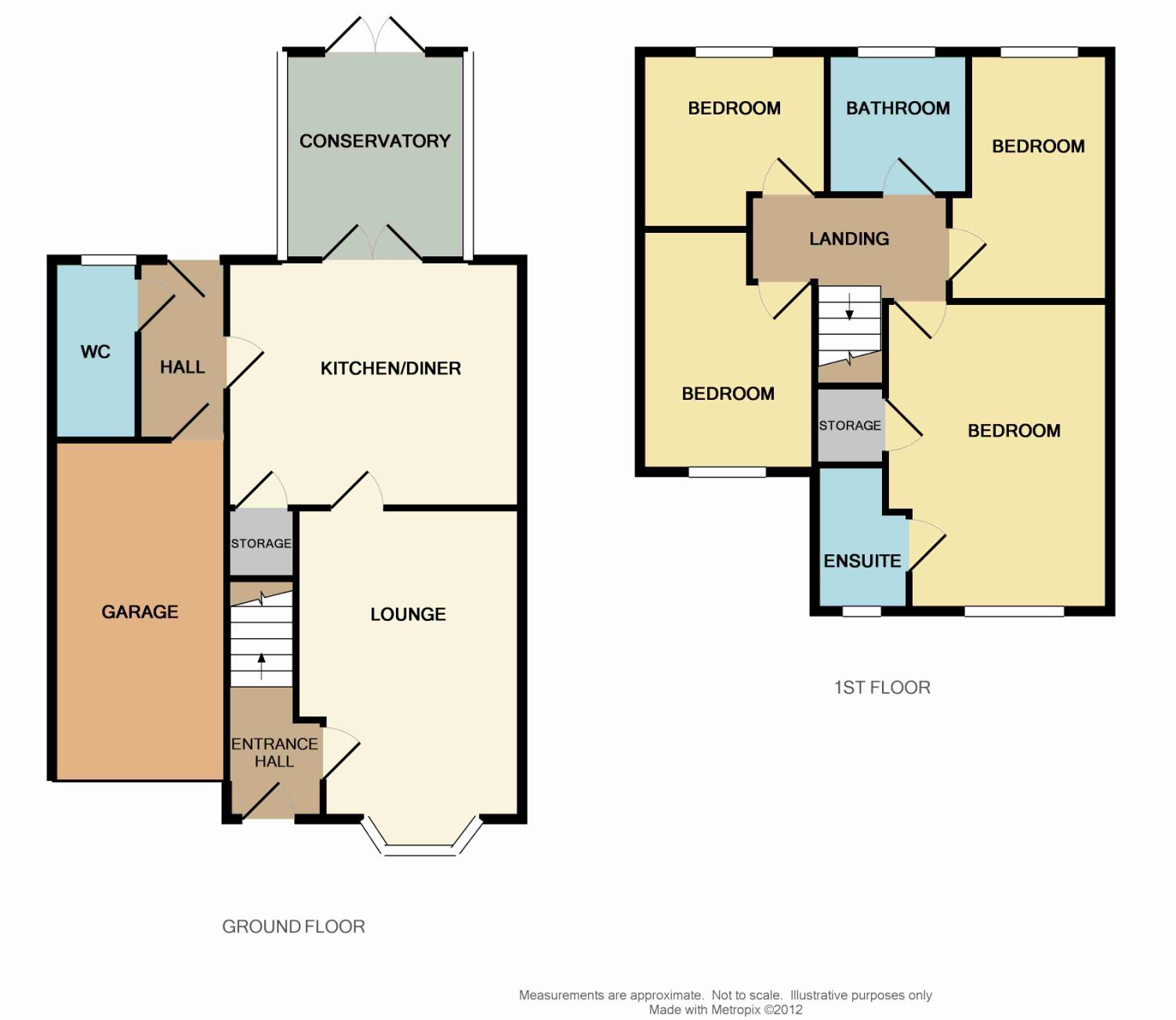 4 bed house to rent - Property floorplan