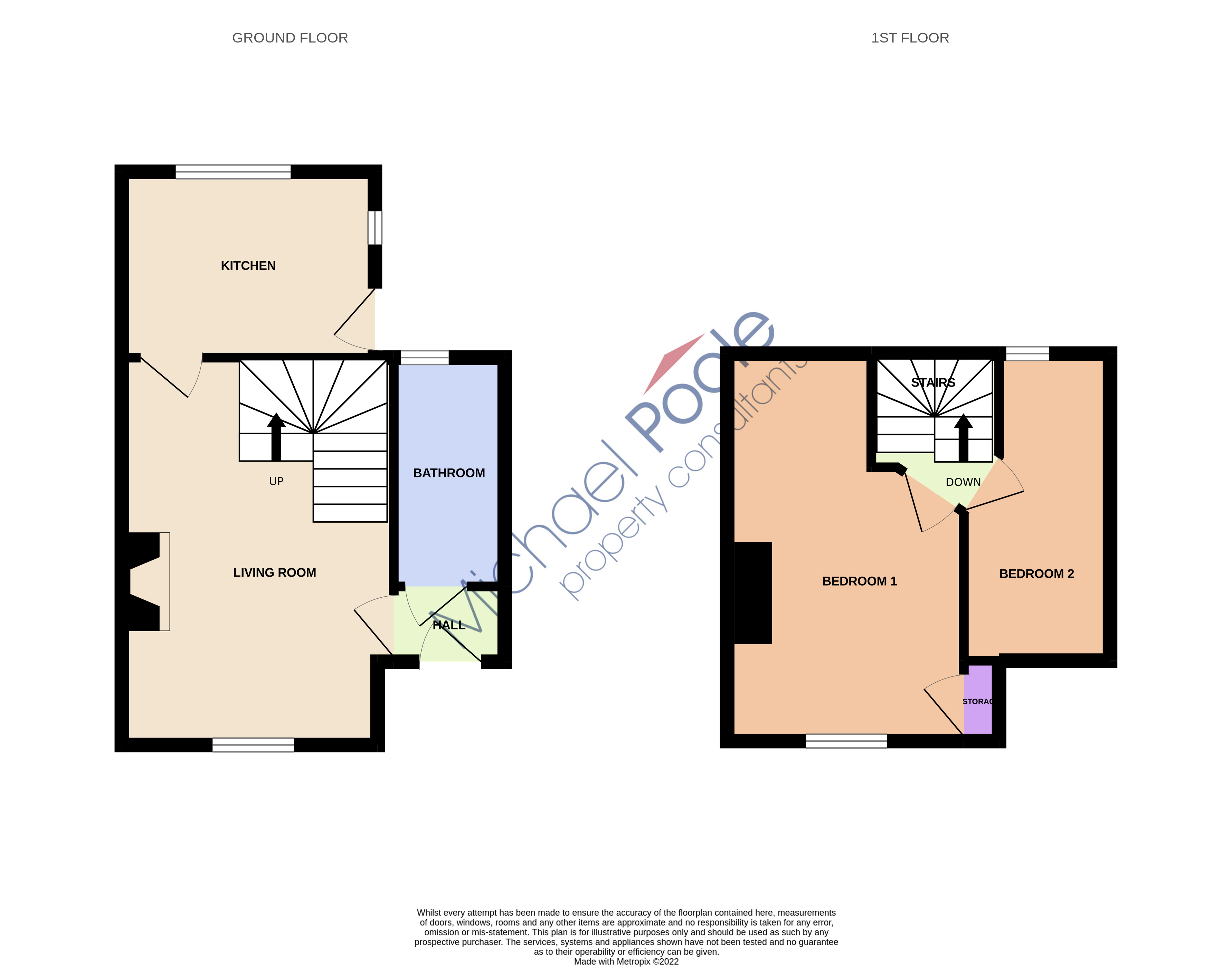 2 bed house for sale in Wilton Village, Wilton - Property floorplan