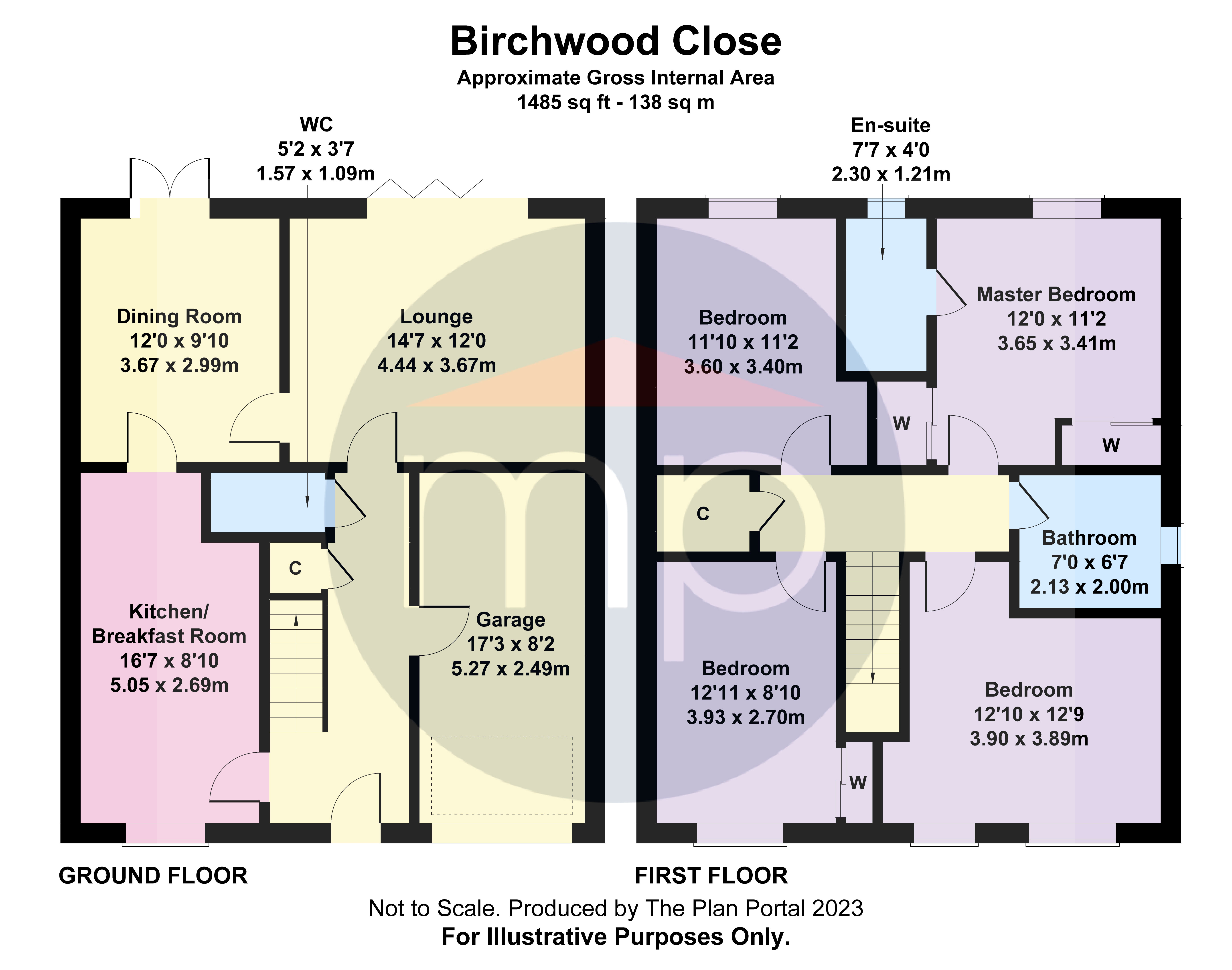 4 bed house for sale in Birchwood Grove, High Farm - Property floorplan