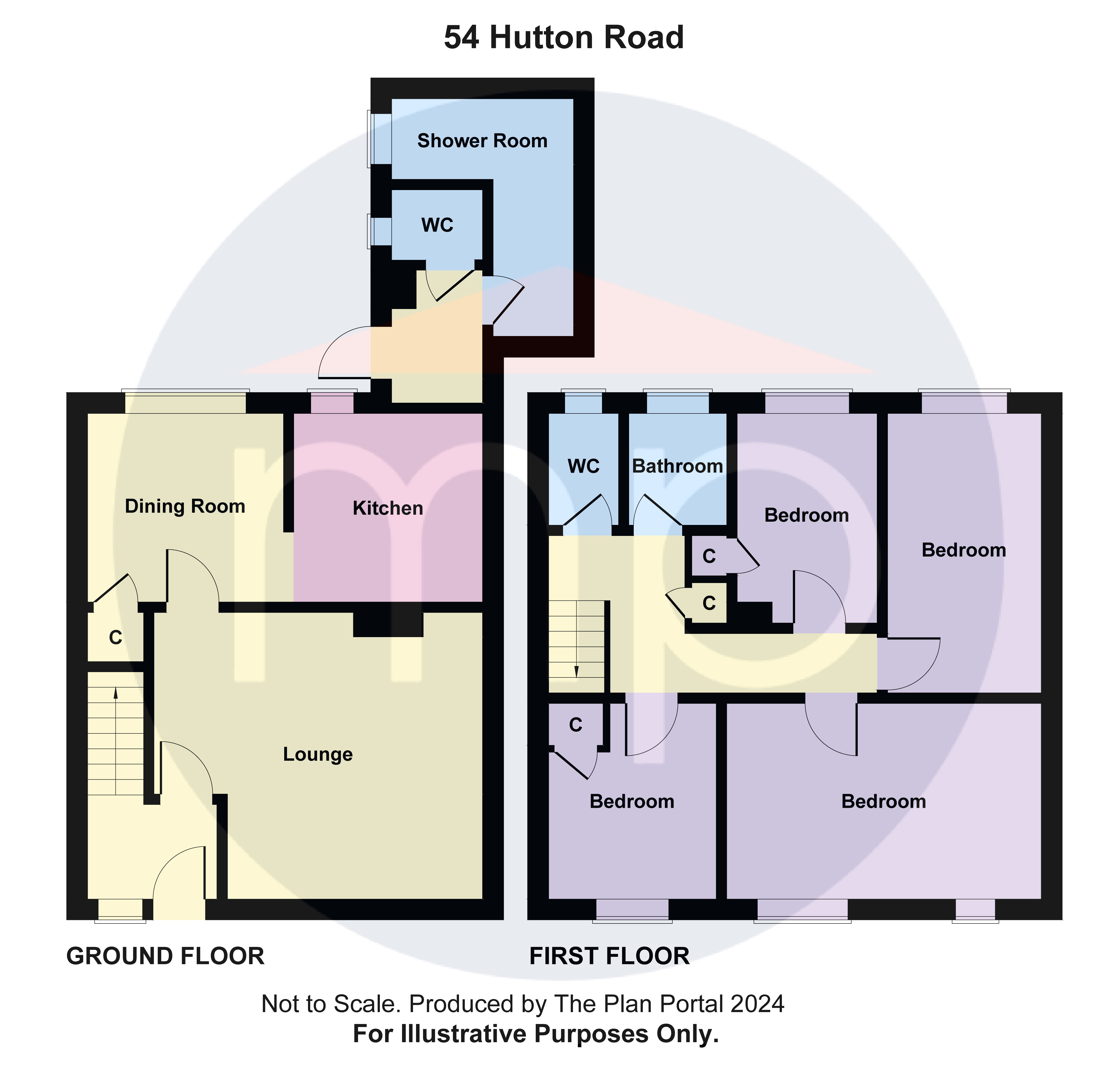 4 bed house for sale in Hutton Road, Eston - Property floorplan