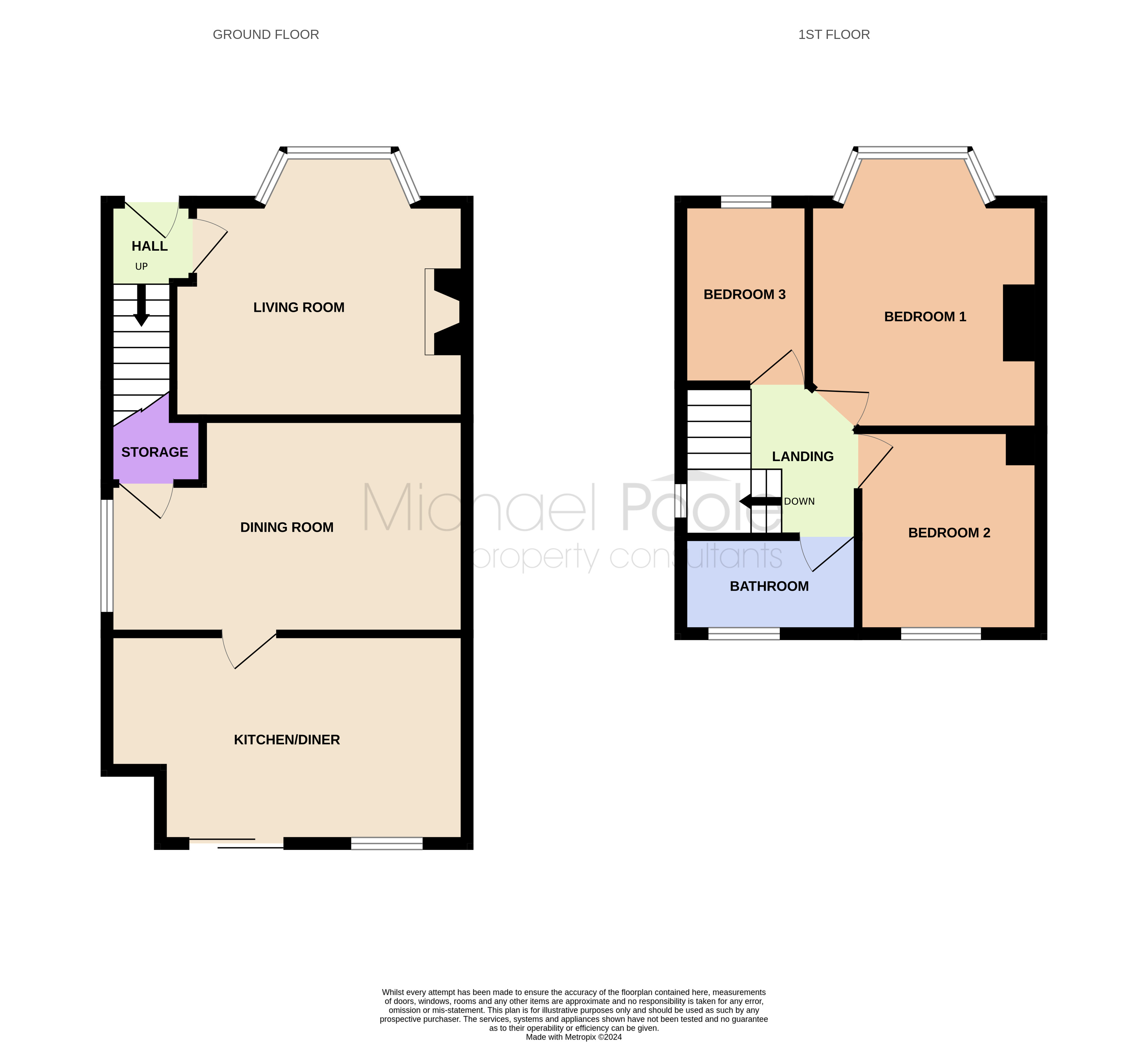 3 bed house for sale in Broadway East, Redcar - Property floorplan