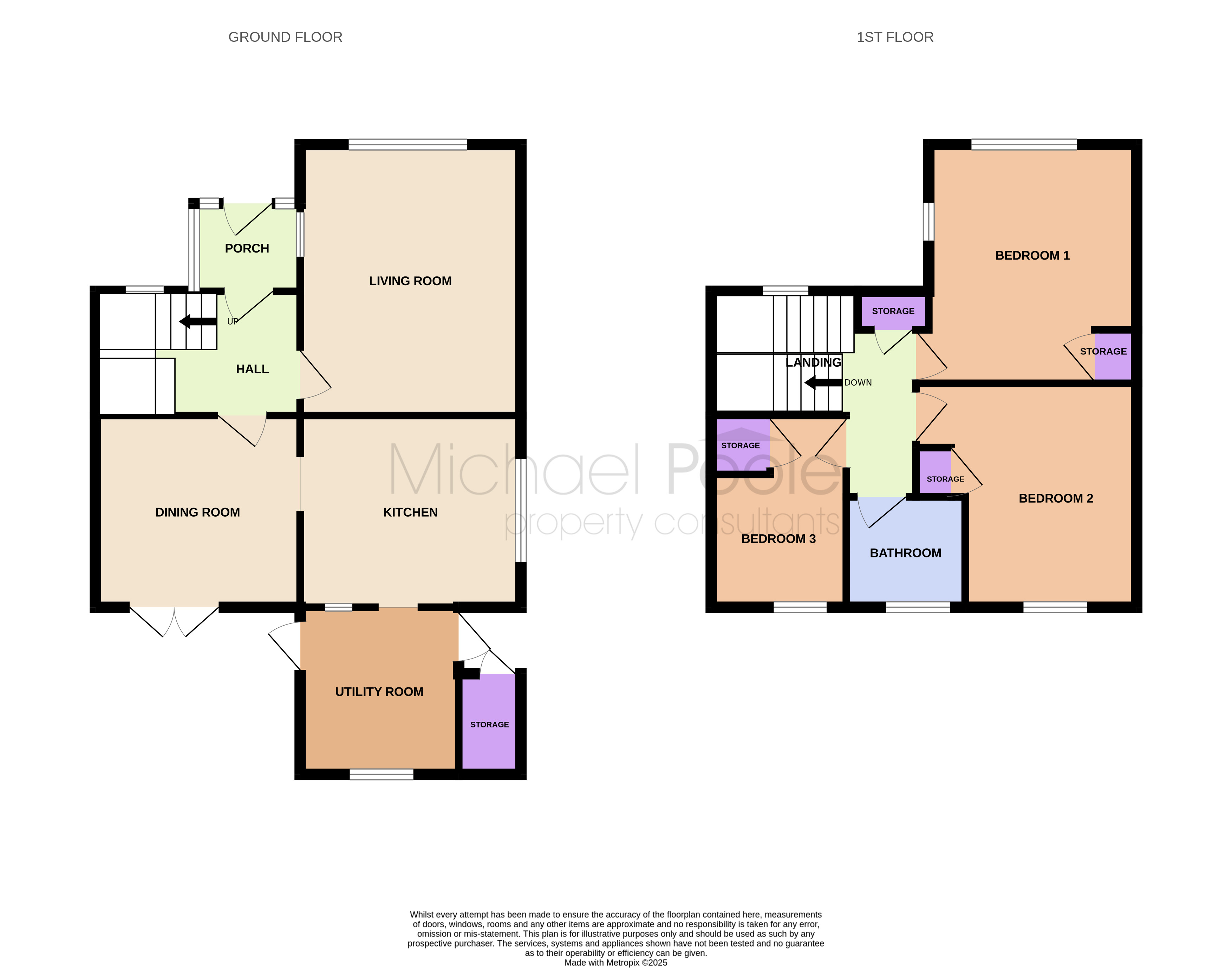3 bed semi-detached house for sale - Property floorplan
