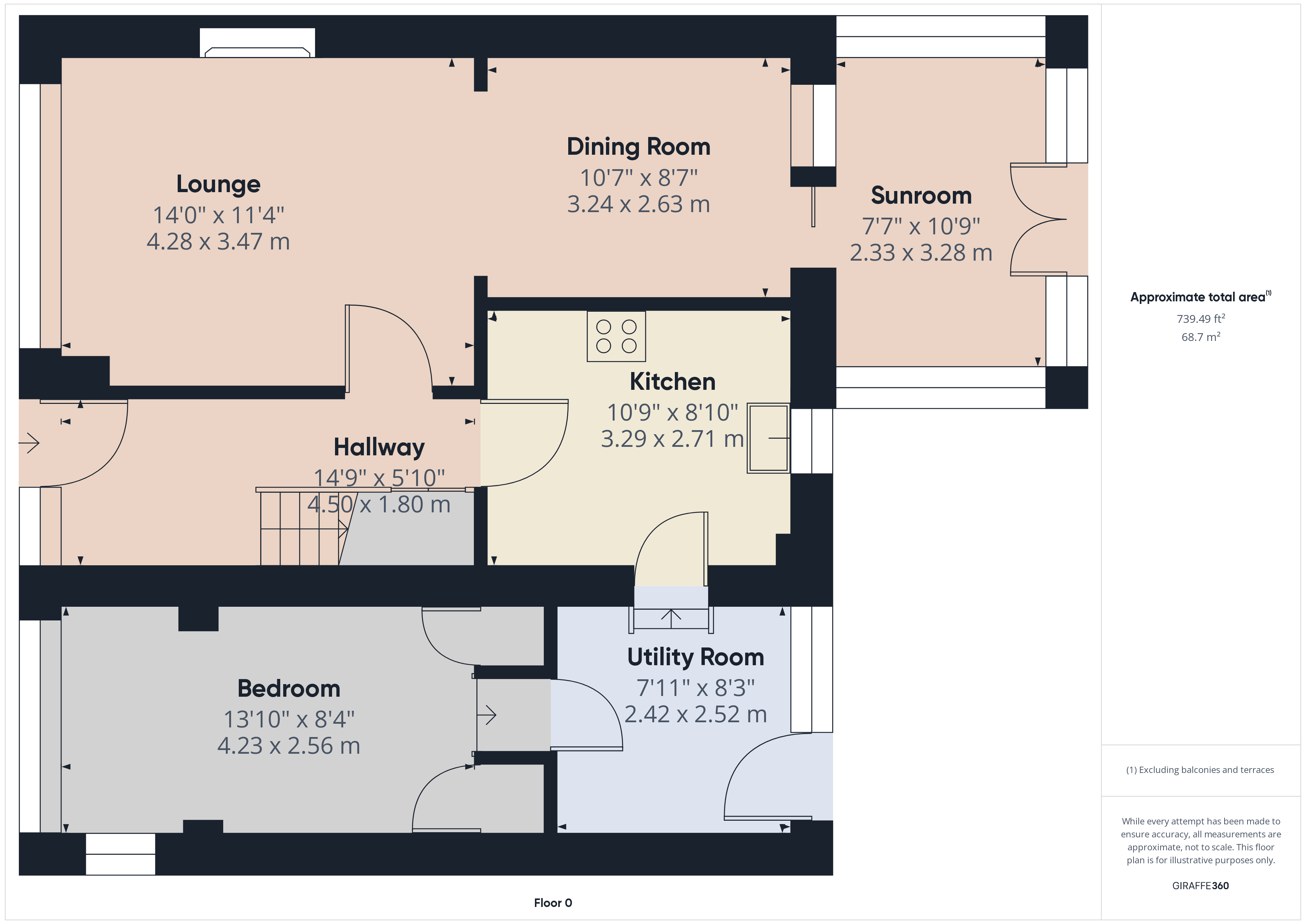 4 bed house for sale in High Peak, Guisborough - Property floorplan