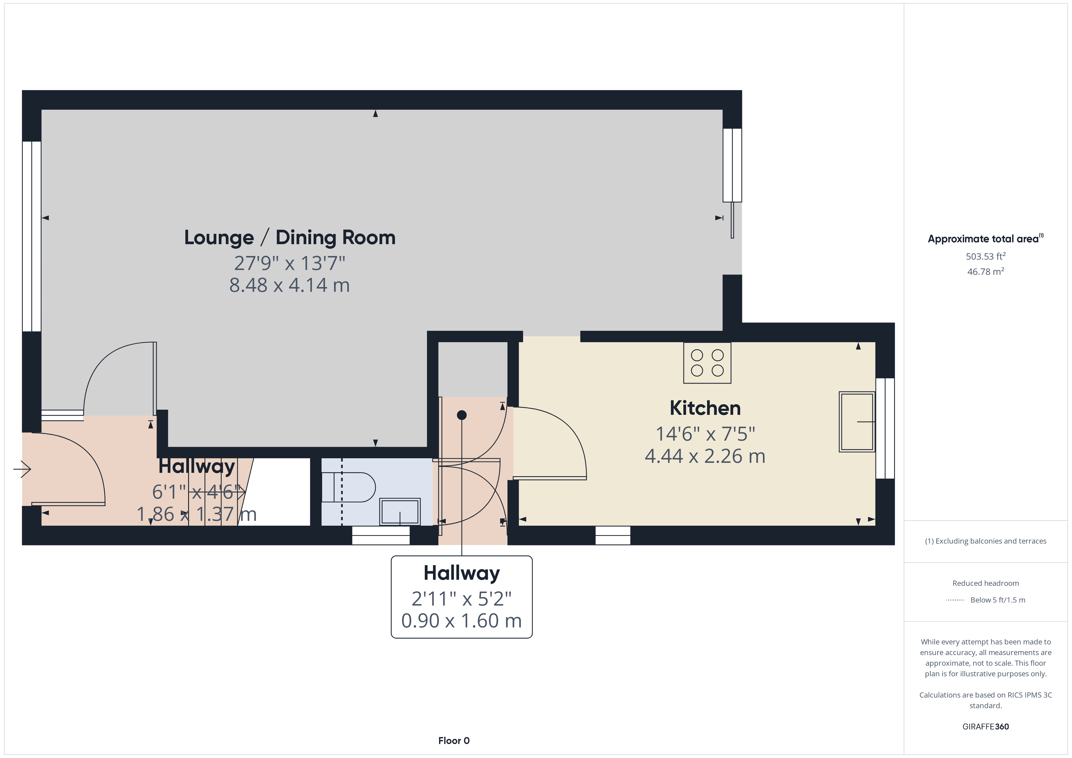 3 bed semi-detached house for sale in Pytchley Road, Guisborough - Property floorplan