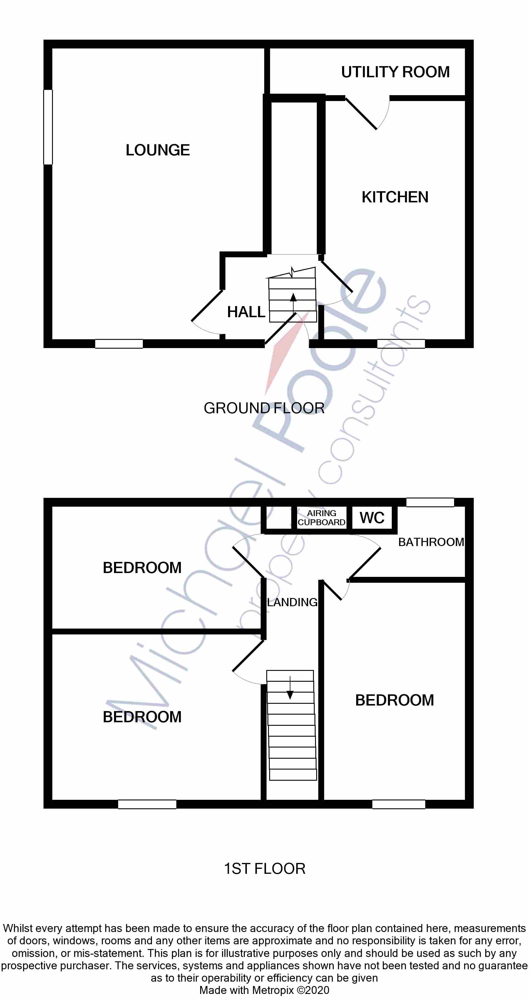 3 bed end of terrace house to rent - Property floorplan