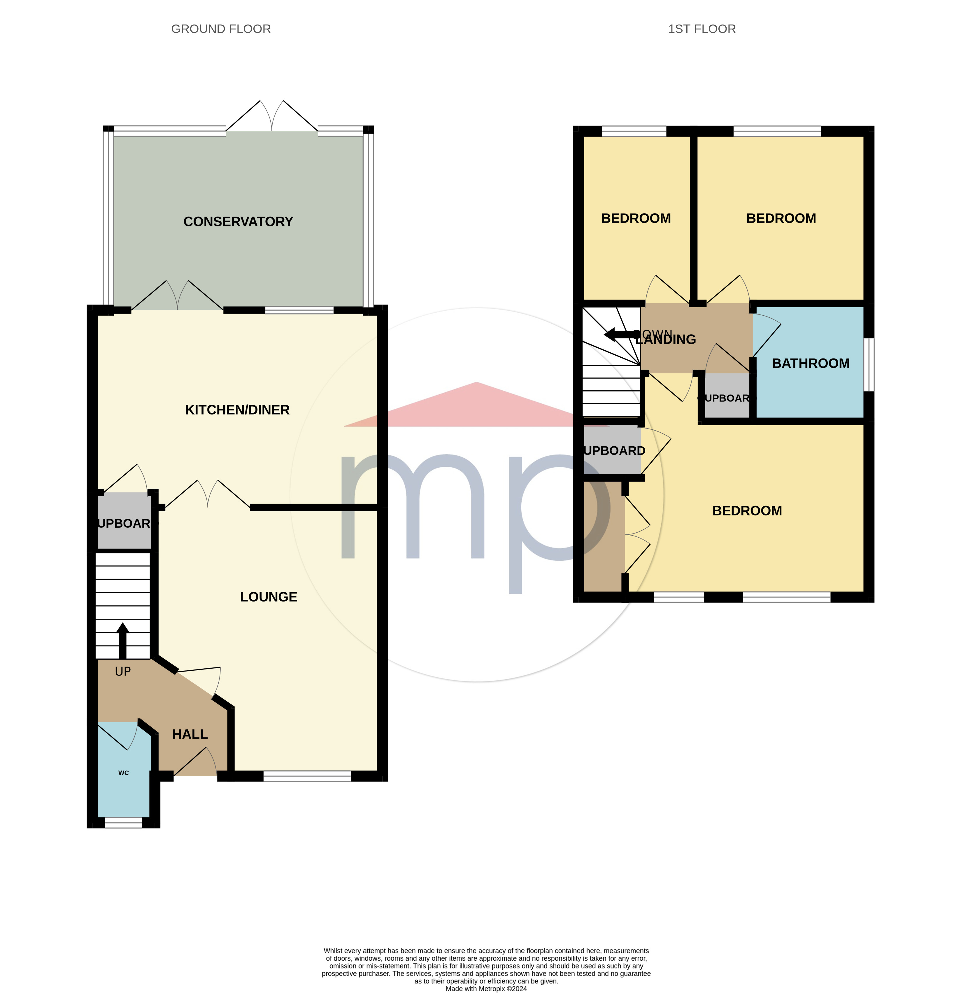 3 bed house for sale in Holystone Drive, Ingleby Barwick - Property floorplan