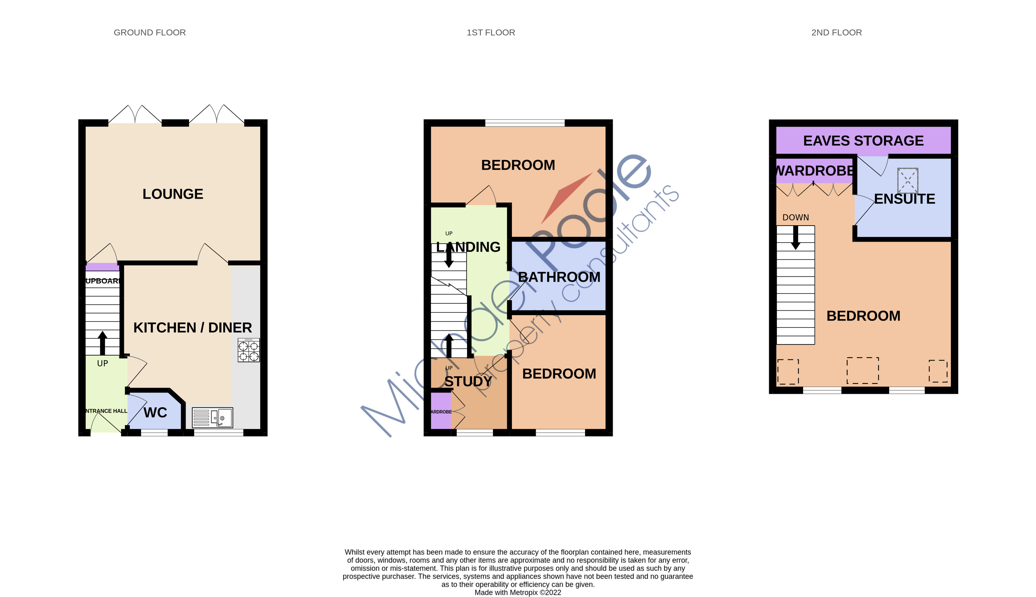 3 bed house to rent in Richmond Place, Thornaby - Property floorplan