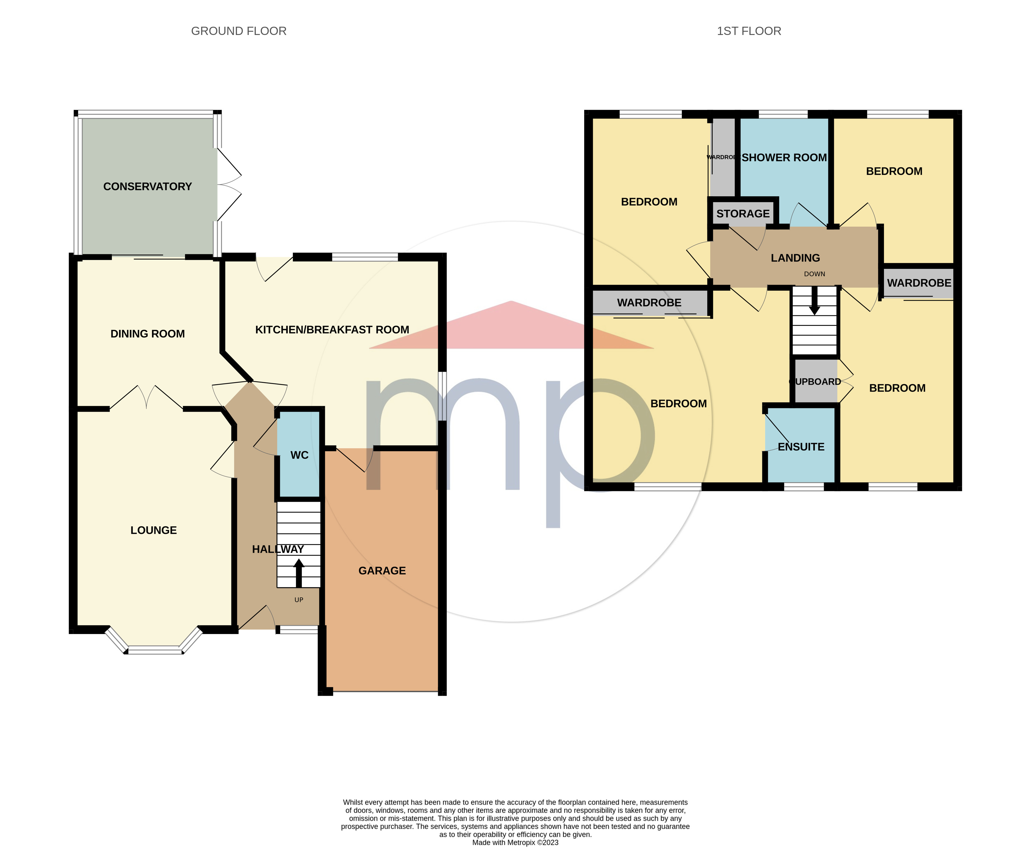 4 bed house for sale in Brecon Crescent, Ingleby Barwick - Property floorplan