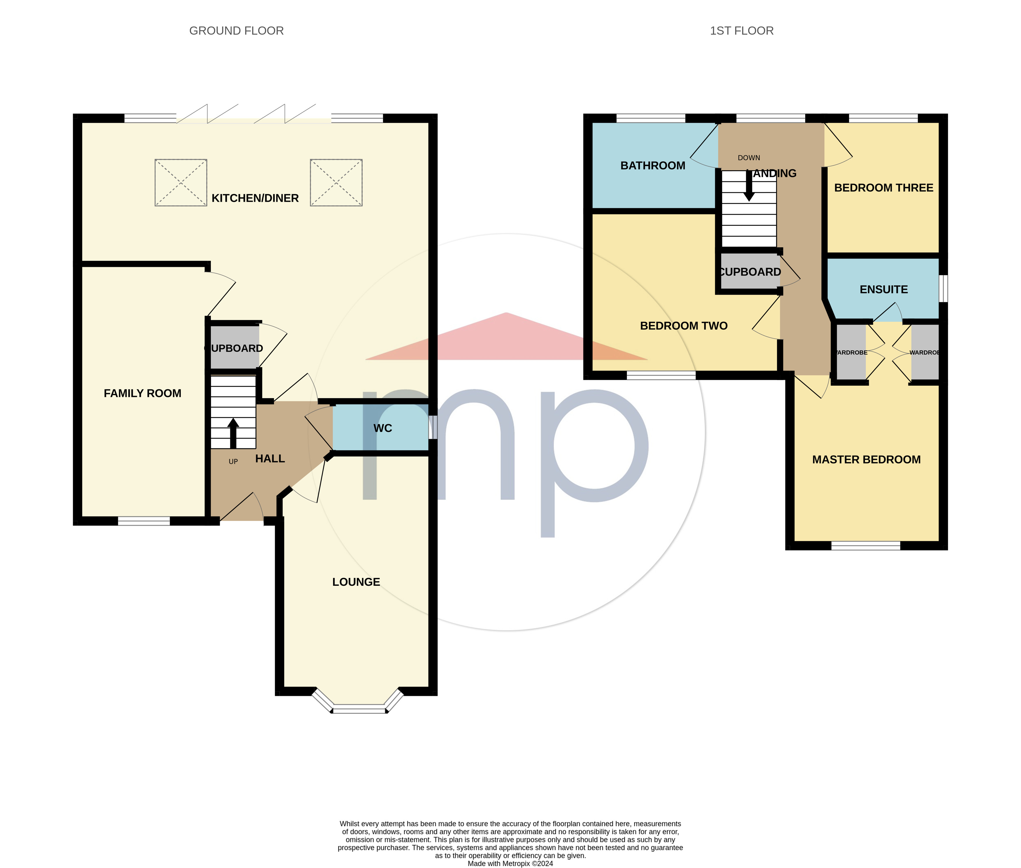 3 bed house for sale in Hillbrook Crescent, Ingleby Barwick - Property floorplan