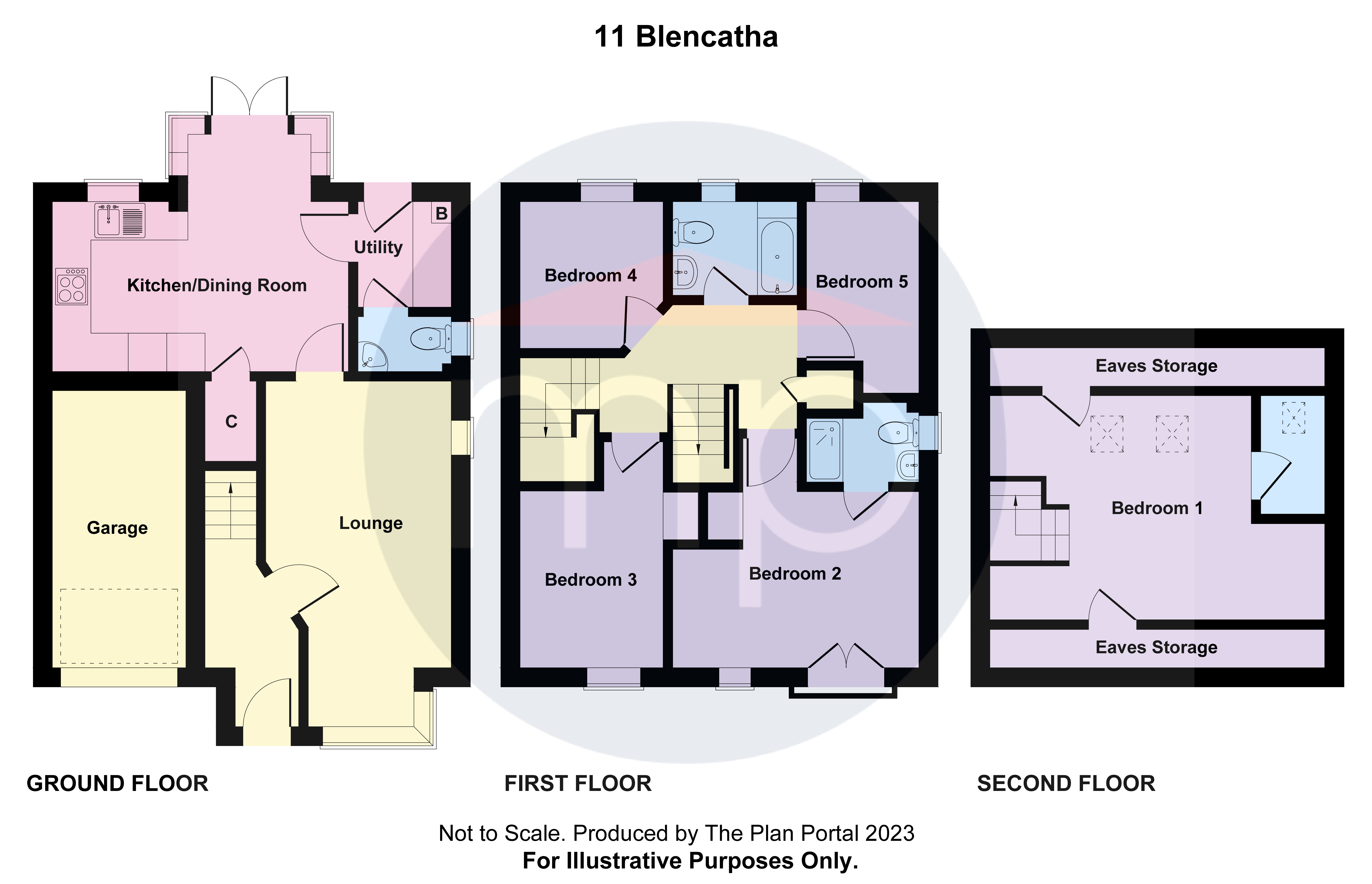5 bed house for sale in Blencathra Close, Thornaby - Property floorplan