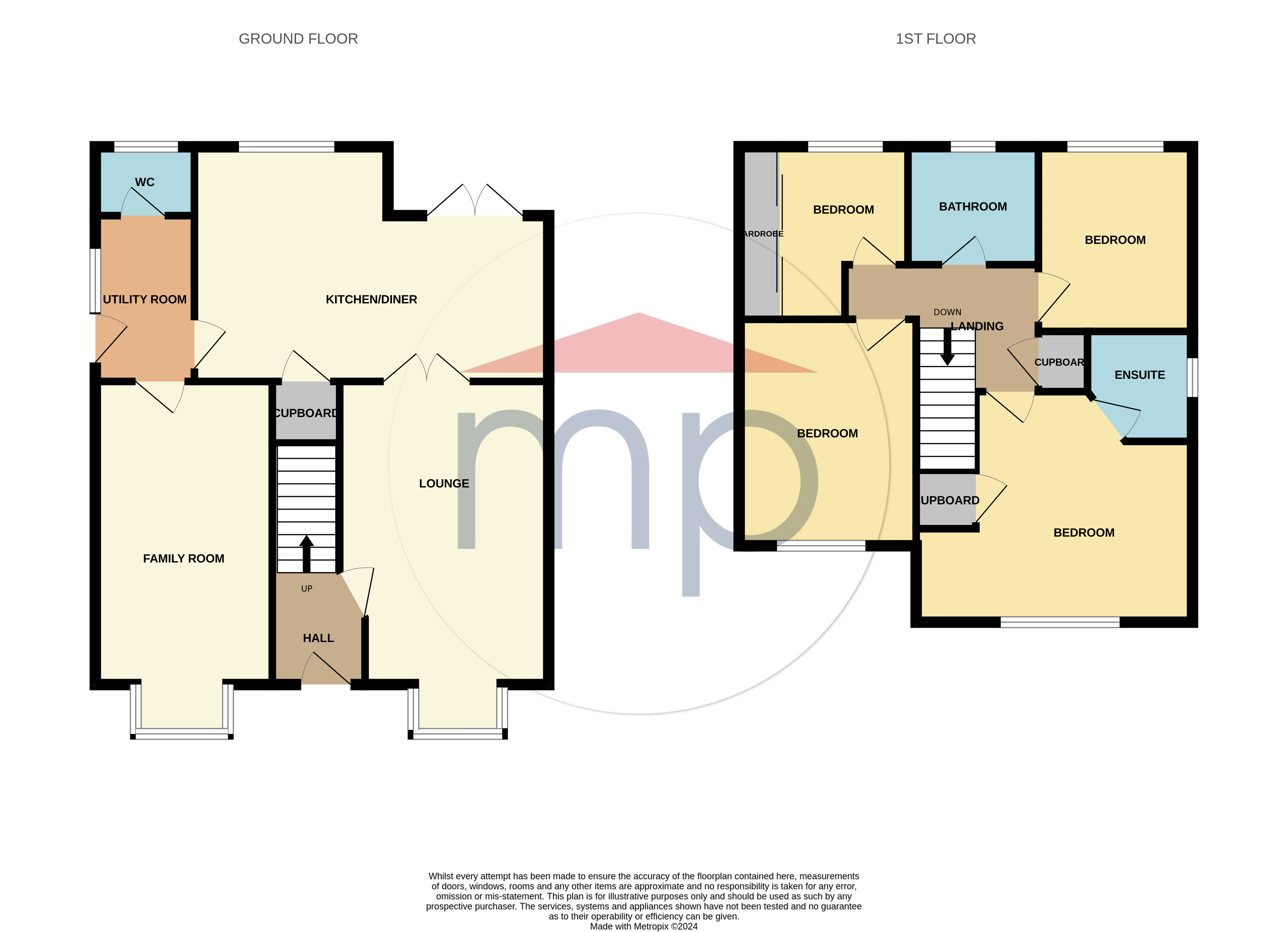 4 bed house for sale in Kenwood Crescent, Ingleby Barwick - Property floorplan