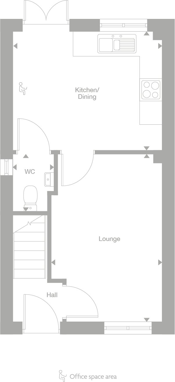 3 bed house for sale in Floret Way, Ingleby Barwick - Property floorplan