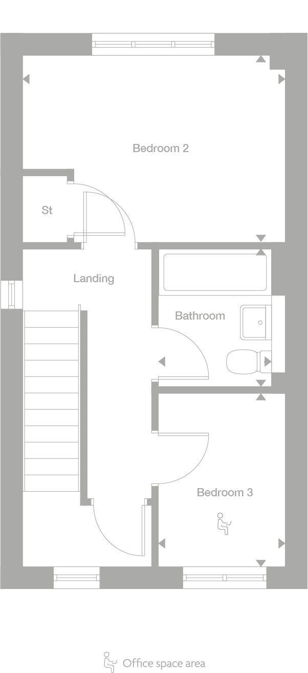3 bed house for sale in Floret Way, Ingleby Barwick - Property floorplan