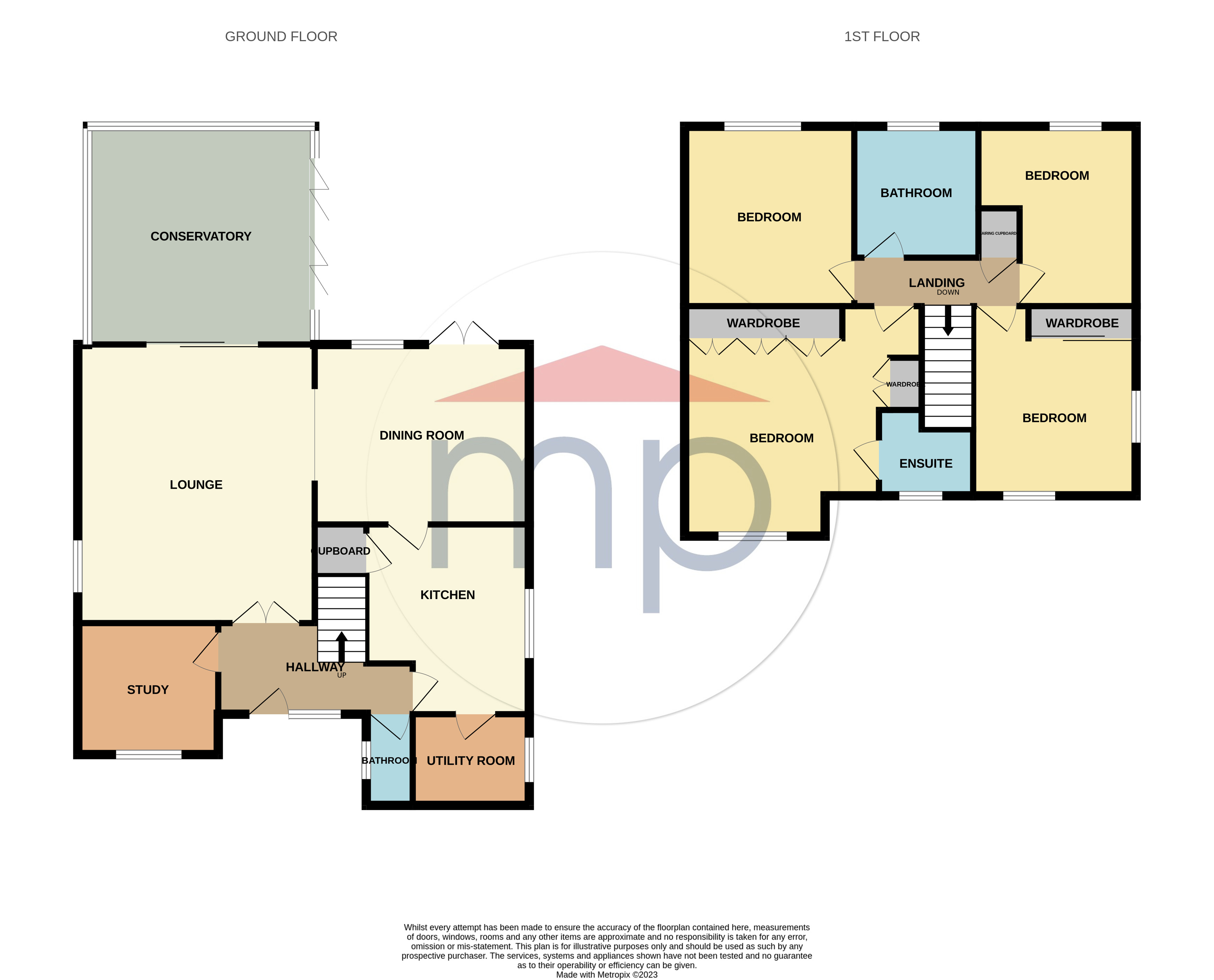 4 bed house for sale in Thorington Gardens, Ingleby Barwick - Property floorplan