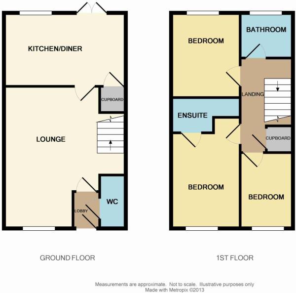 3 bed house for sale in Alderney Grove, Thornaby - Property floorplan